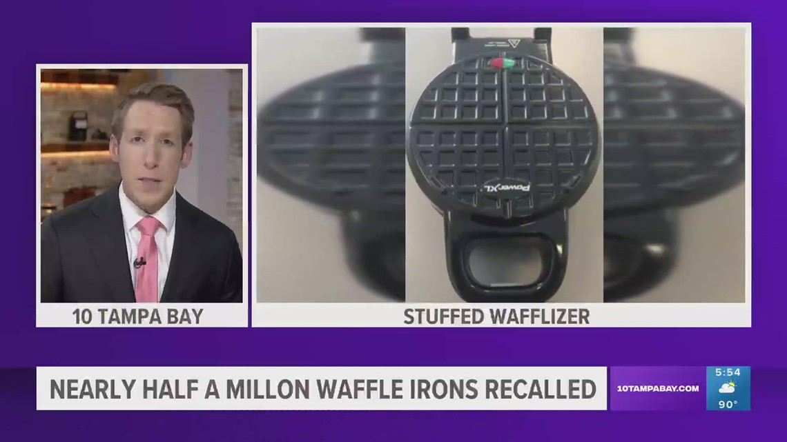 Nearly half a million waffle irons recalled due to burn hazard
