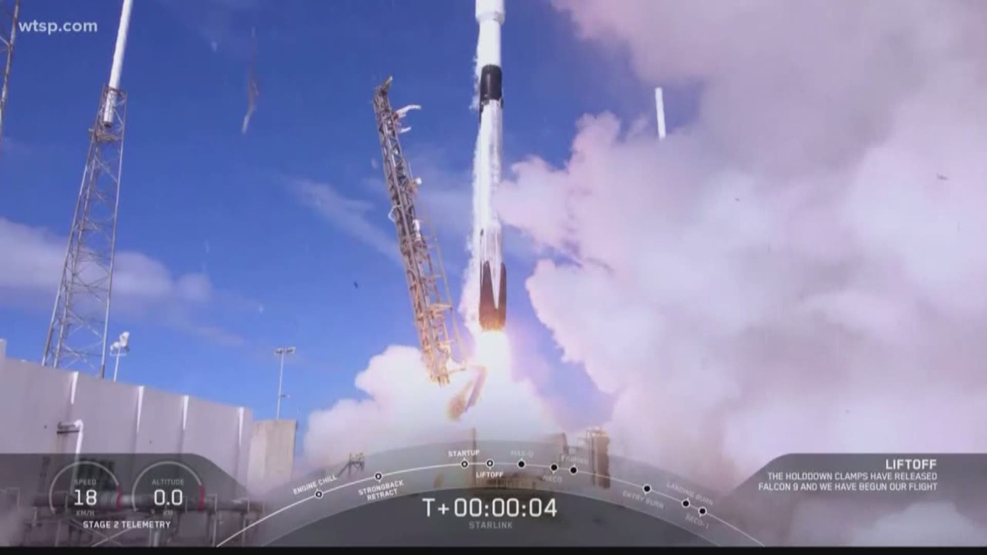 Blastoff went smoothly at Cape Canaveral. This is the 60th communication launched by the private space company as part of its Starlink constellation.