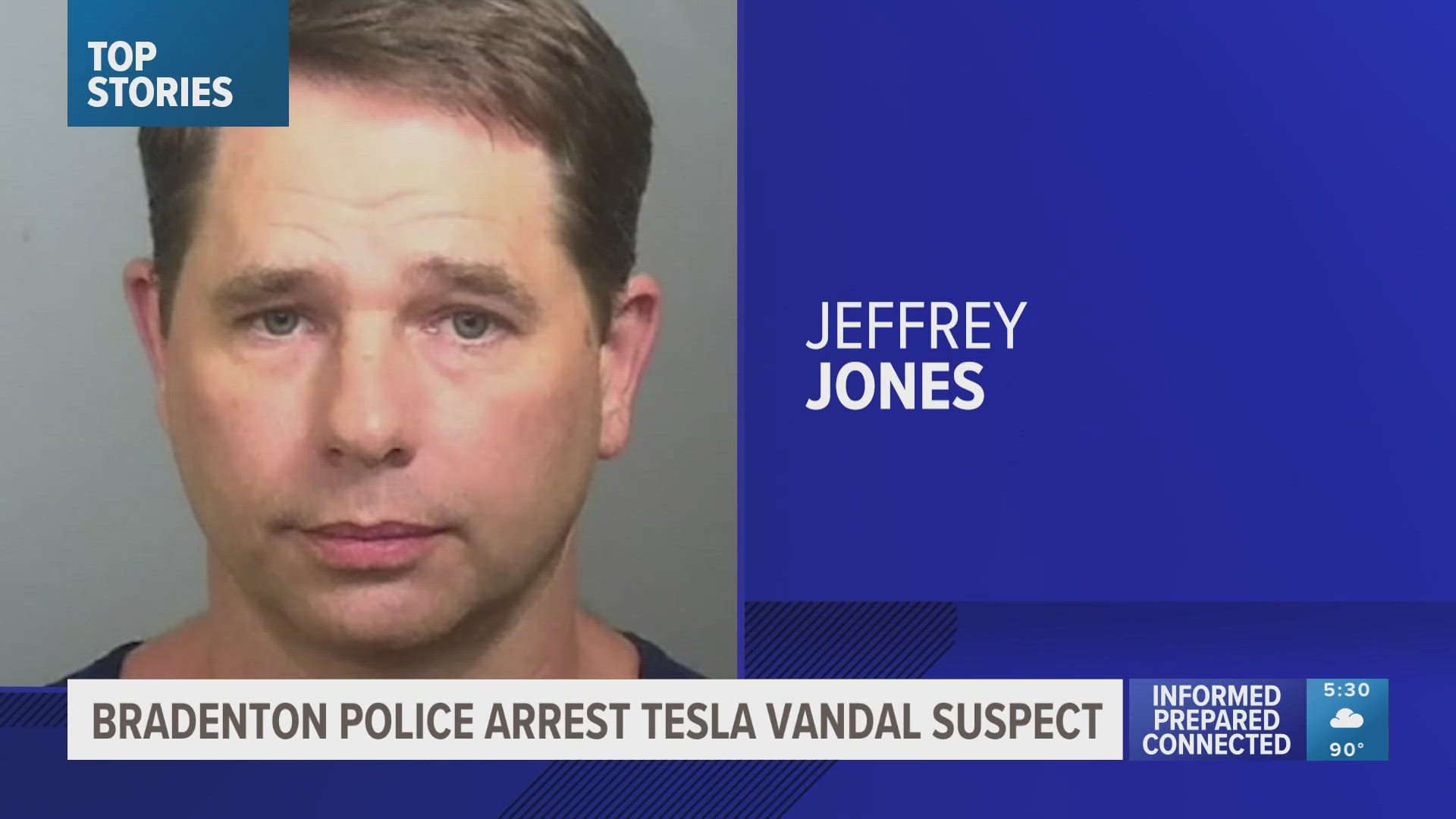 Jeffery Jones was taken into custody Thursday night.