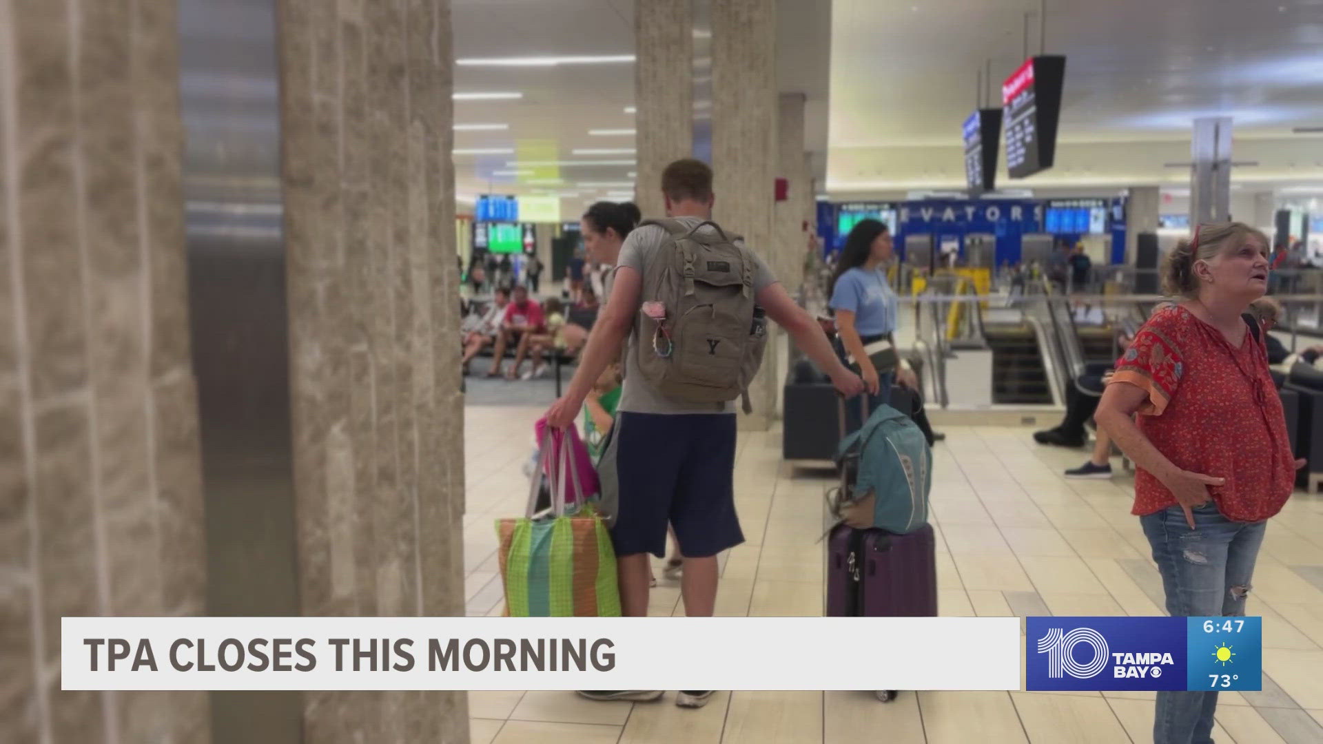 Tampa International Airport is one that is set to close early Tuesday ahead of the storm.