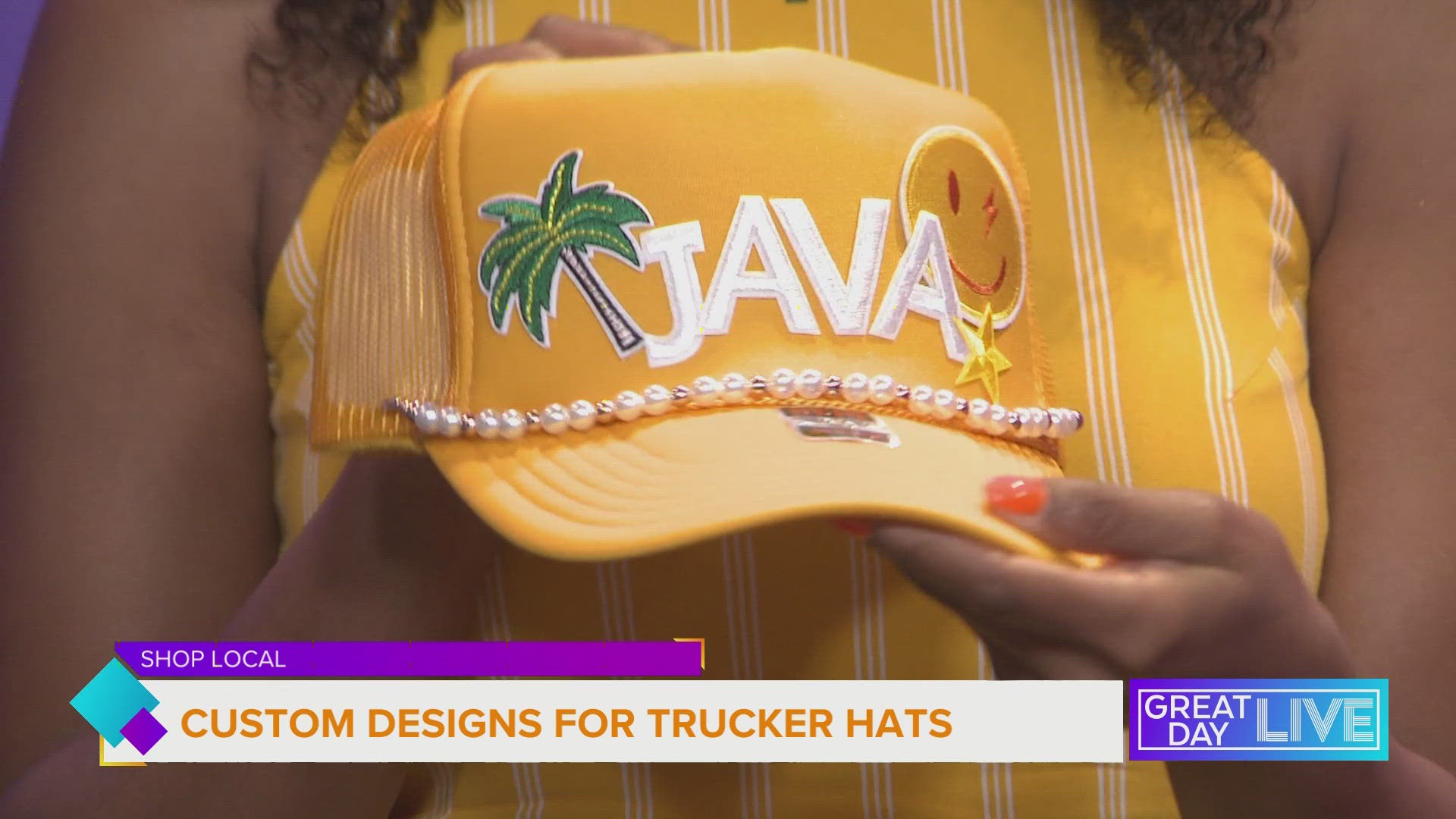 Amanda Laffin with 1828 Goods show you how to make your own personalized trucker hat.
