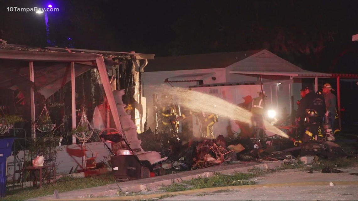 90yearold rescued after home explosion, fire in Tampa