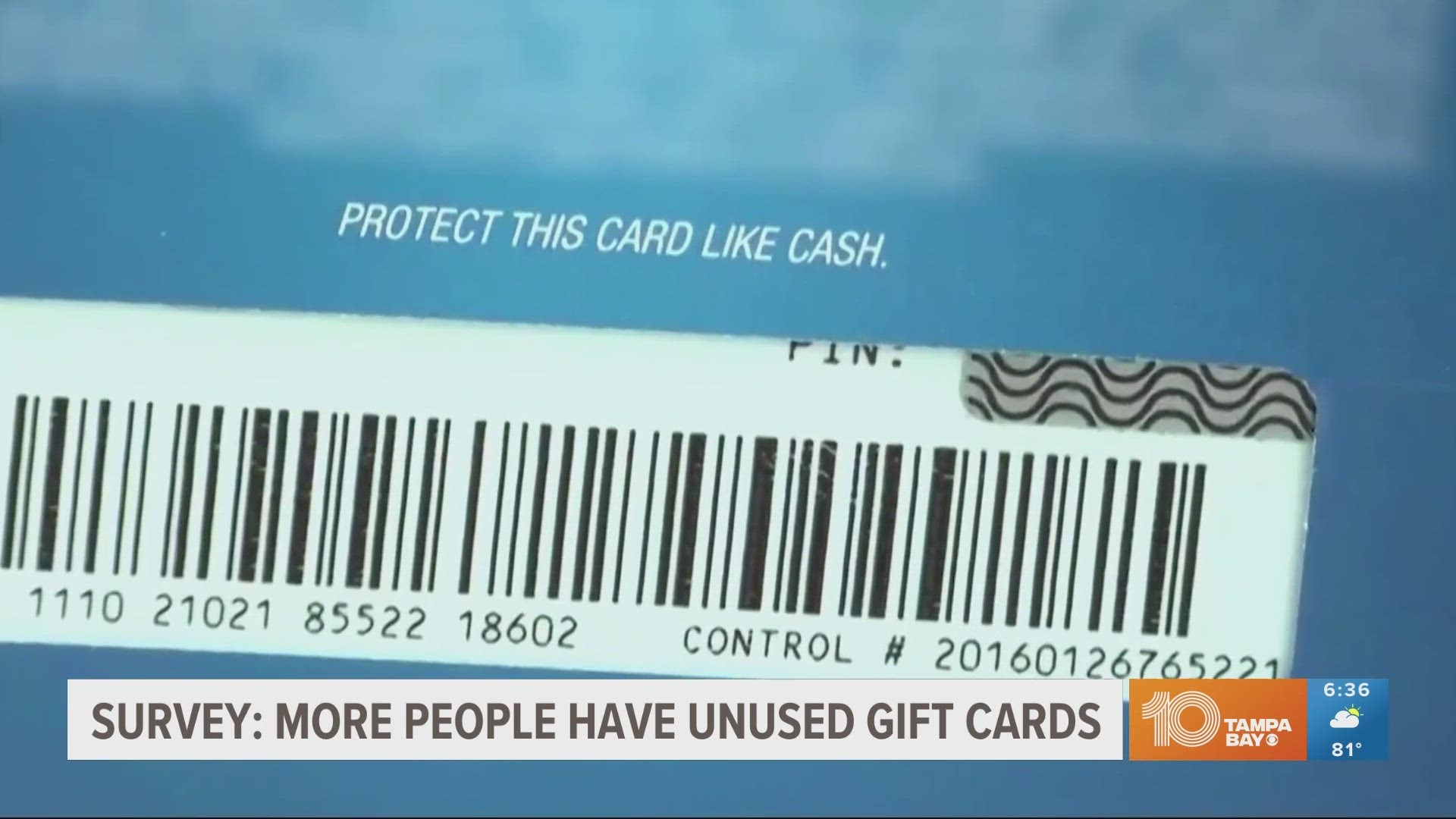Despite high interest rates and inflation, a new survey shows 47% of Americans are holding onto unused gift cards.