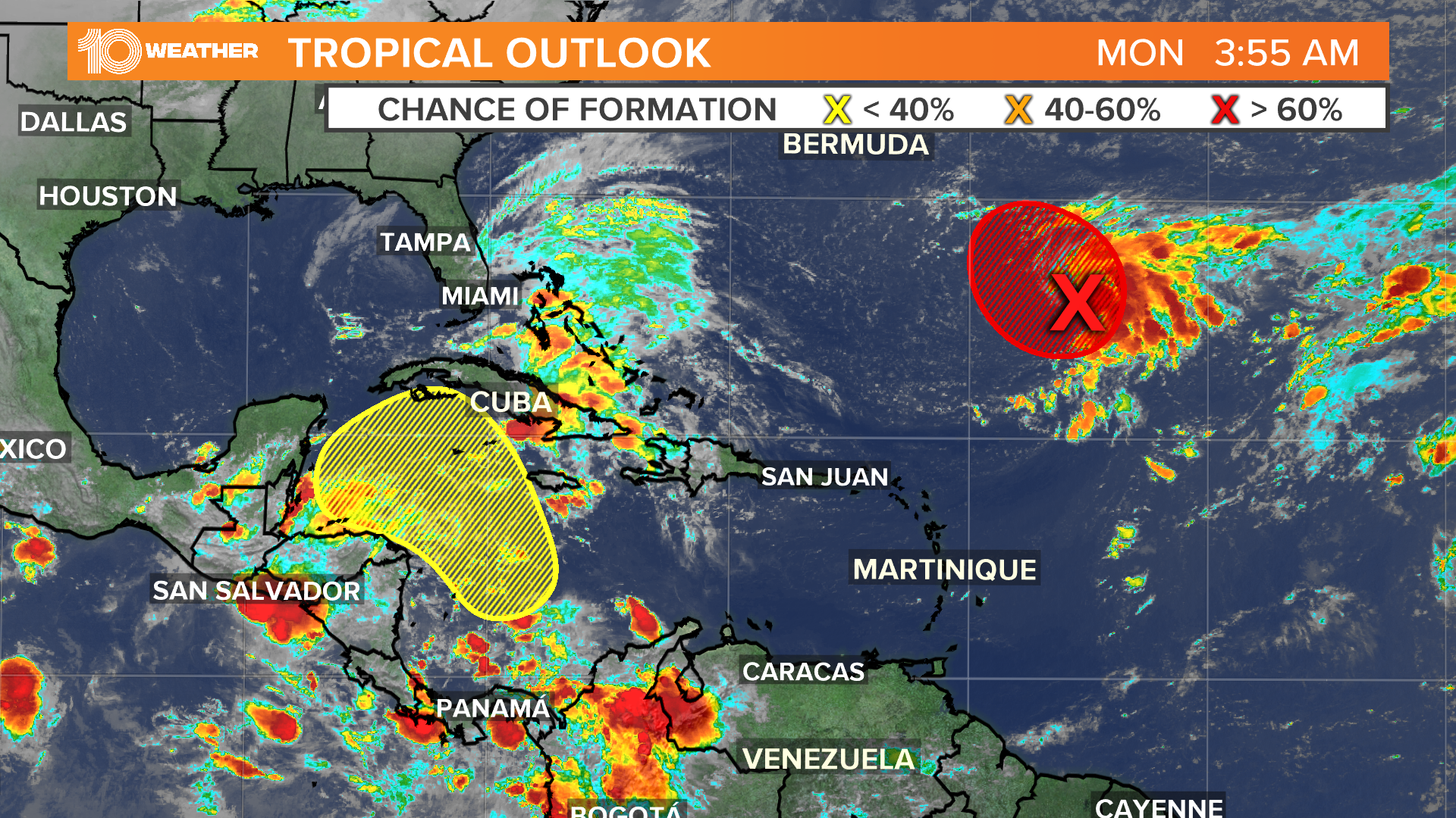Tropical storms may develop this week in the Caribbean and Atlantic ...