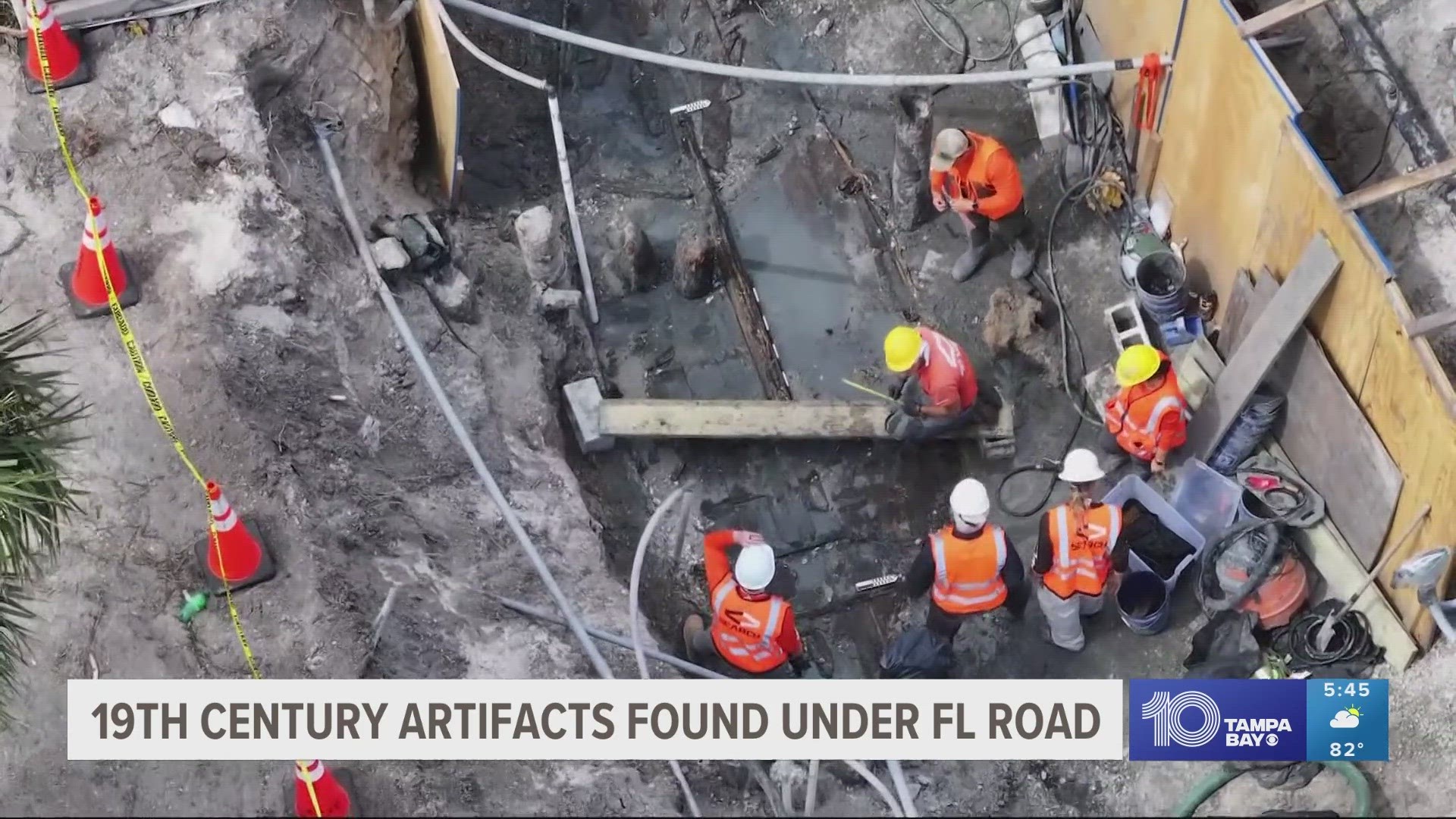 FDOT says the piece of the vessel was found by a crew during recent construction related to the King Street at State Road A1A drainage improvement project.