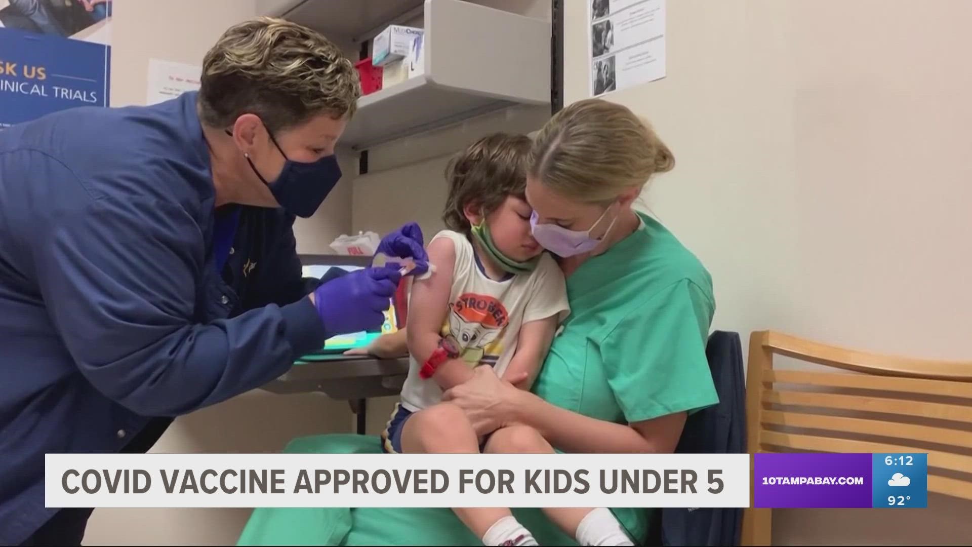 The shots will become available next week, expanding the nation’s vaccination campaign to children as young as 6 months.