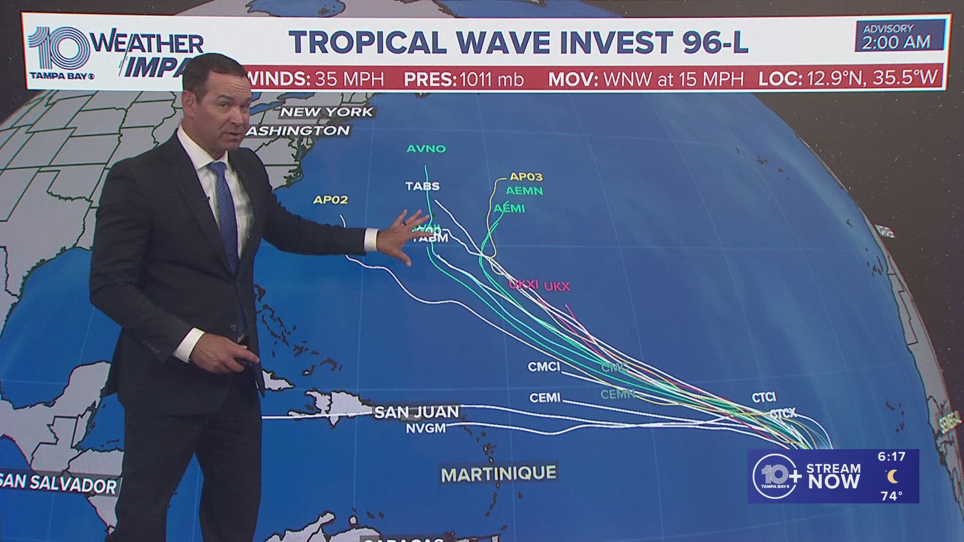 Tropics update: Tracking Tropical Storm Dexter, other systems