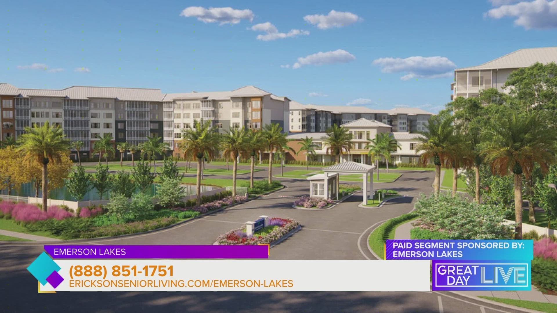 This story sponsored by: Emerson Lakes by Erickson Senior Living. Emerson Lakes, a premier continuing care retirement community is coming to Lakewood Ranch.