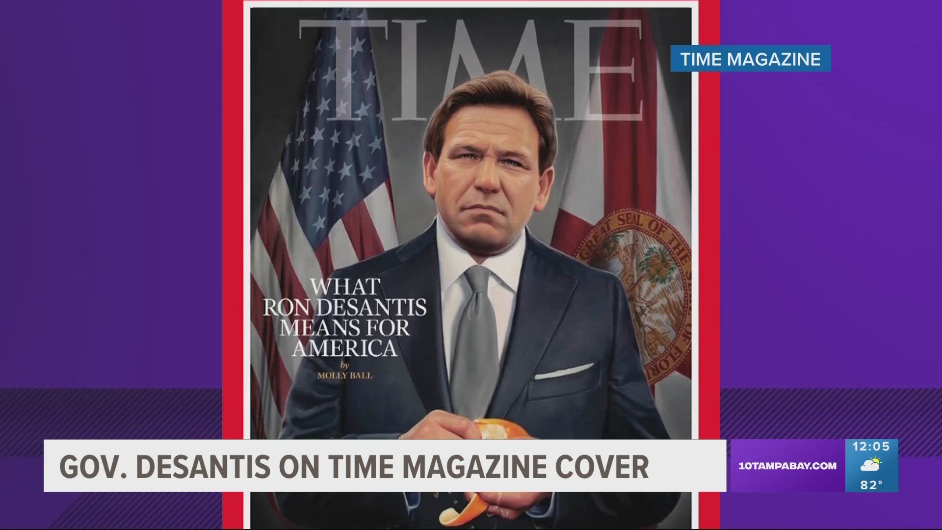 Gov. DeSantis featured Time magazine cover