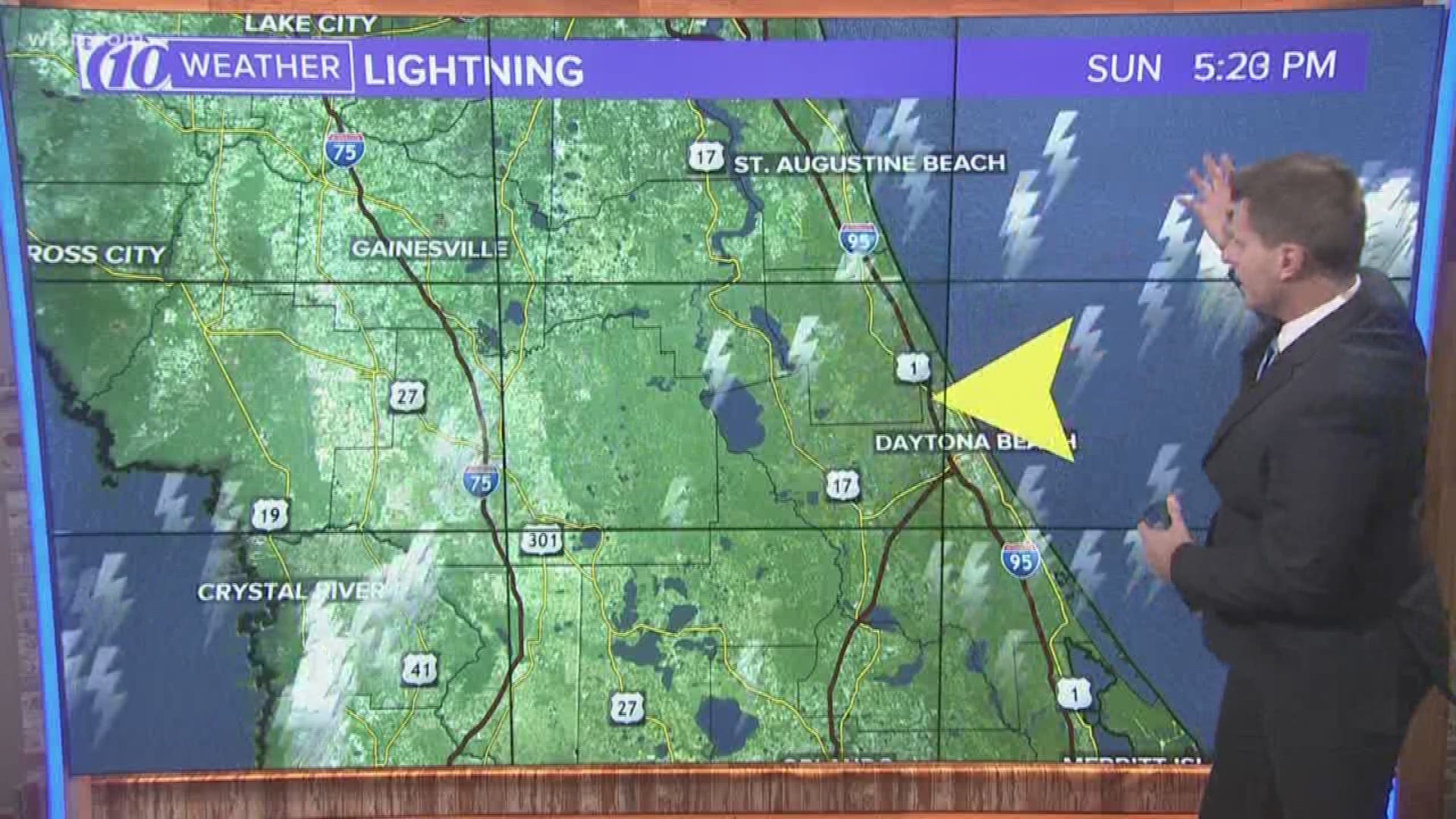A motorcyclist was struck by lightning and killed Sunday in Ormond Beach, according to CBS affiliate WKMG.

The motorcyclist was heading south on Interstate 95 when witnesses said a bolt struck their helmet, WKMG reported.