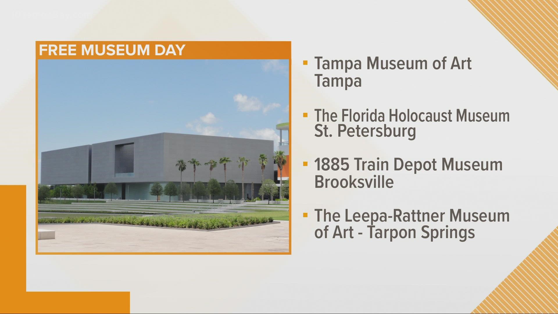 Several Tampa Bay area museums are participating in Smithsonian Magazine's Museum Day.