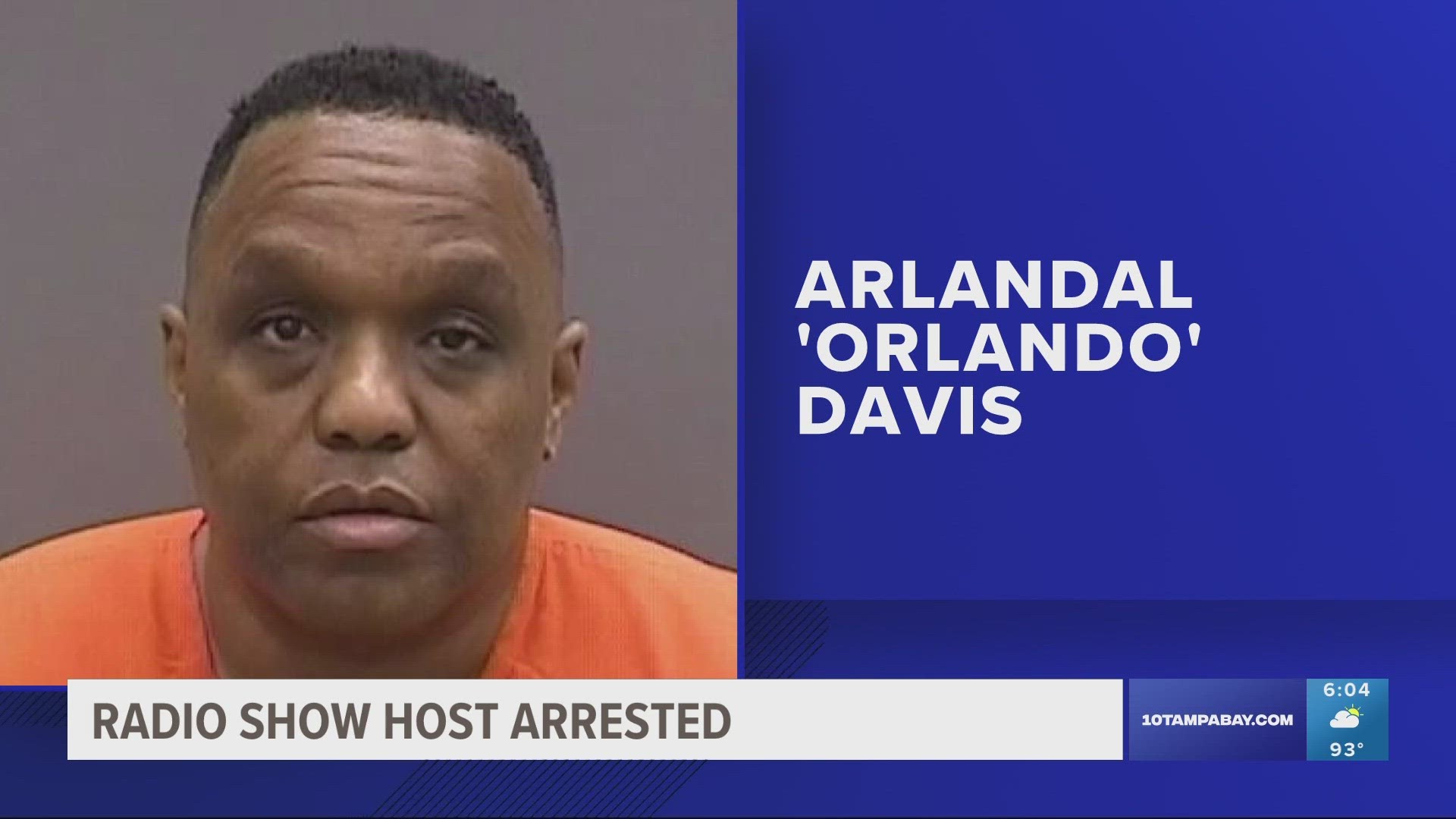 Arlandal "Orlando" Davis was charged with DUI with property damage or physical injury.