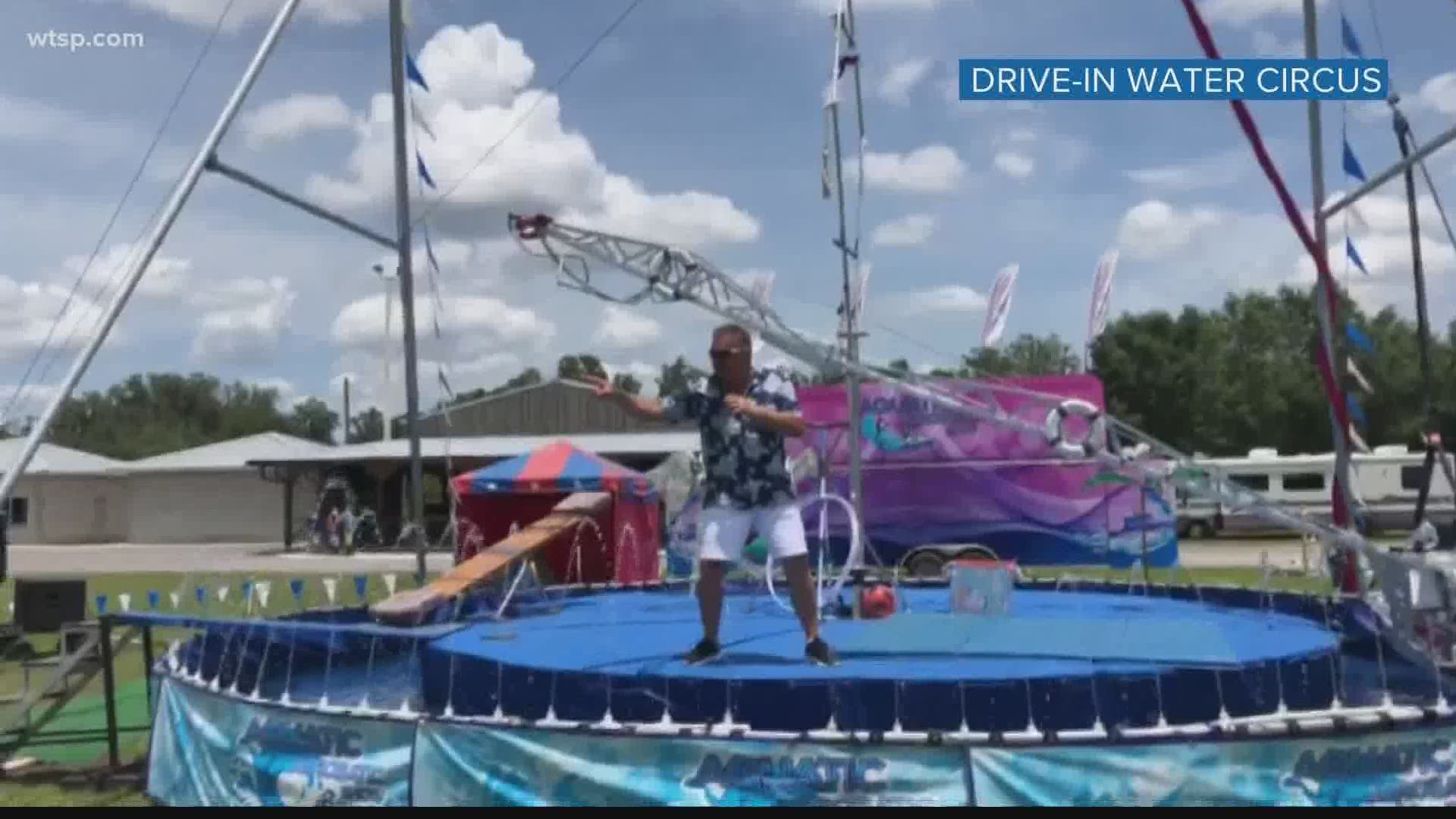 The Drive-In Water Circus has free admission June 4-14 at the Hillsborough County Fairgrounds.