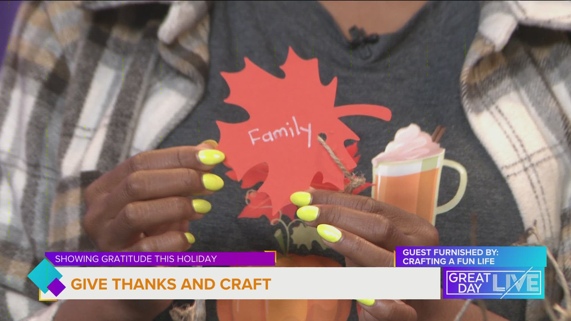 Karimah Henry from the blog "Crafting a Fun Life" shows us how to teach children gratitude with crafts this holiday season. 