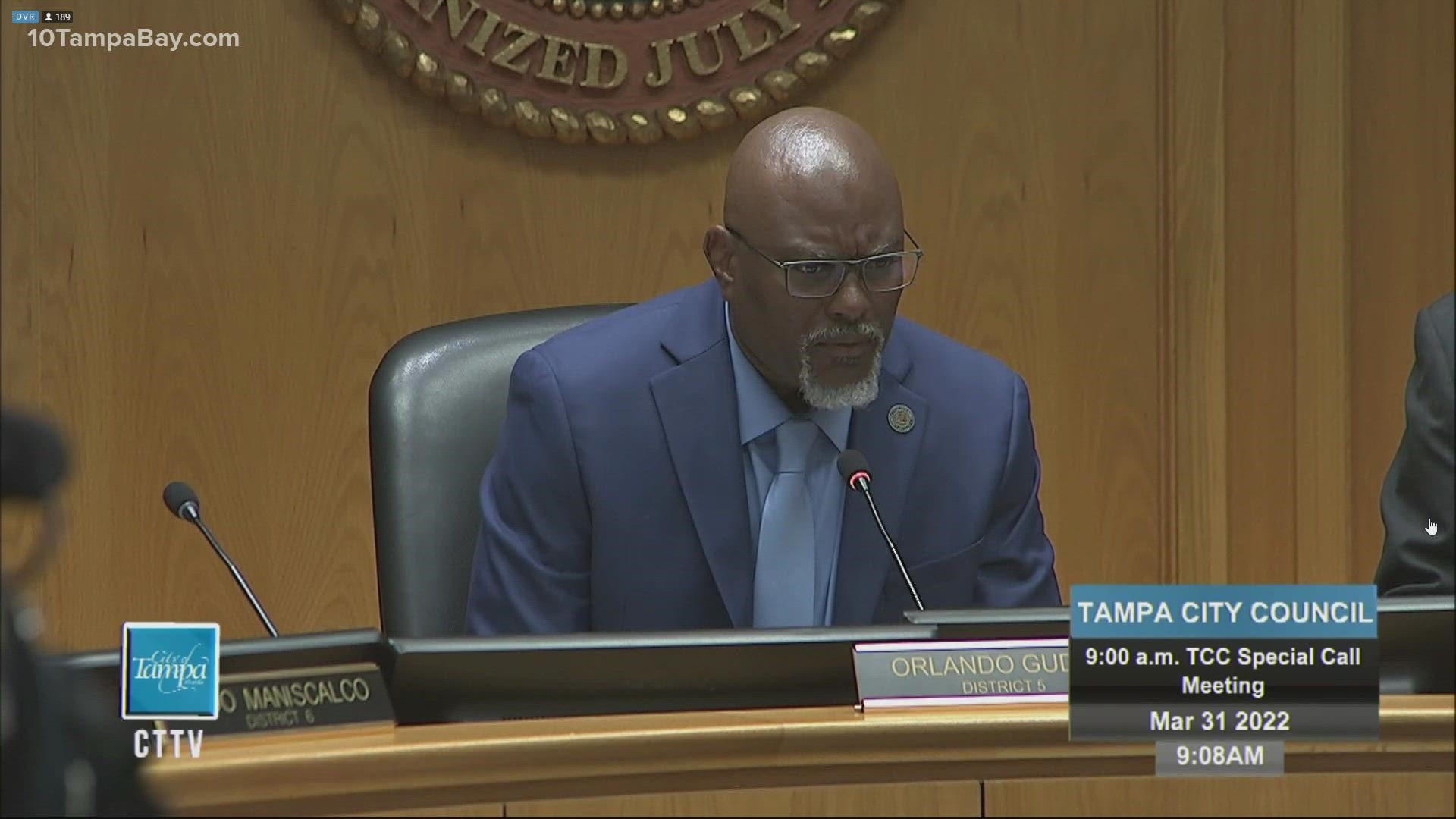 The city of Tampa hired an independent law firm to investigate 19 allegations made against the chairman.