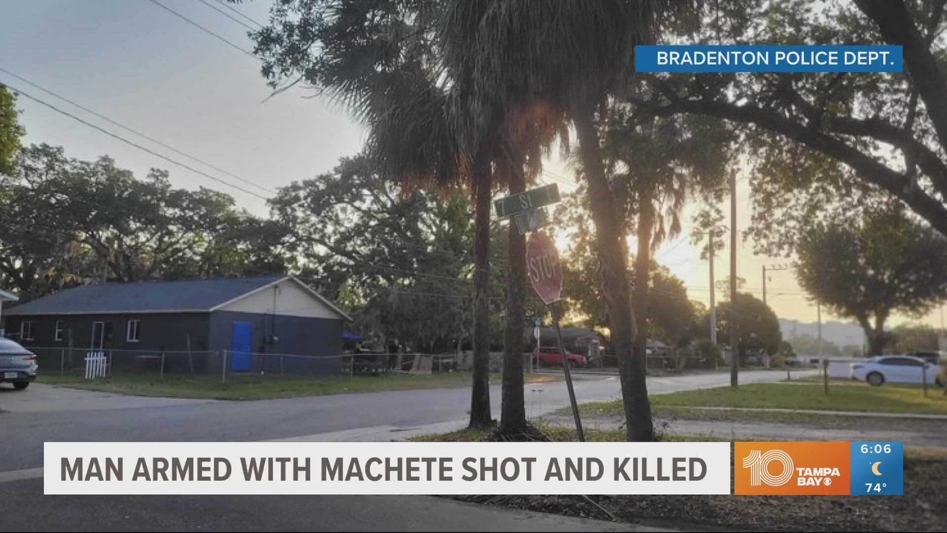 The 35-year-old, who has a prior felony conviction, shot another man in self-defense as he approached with a machete, according to authorities.