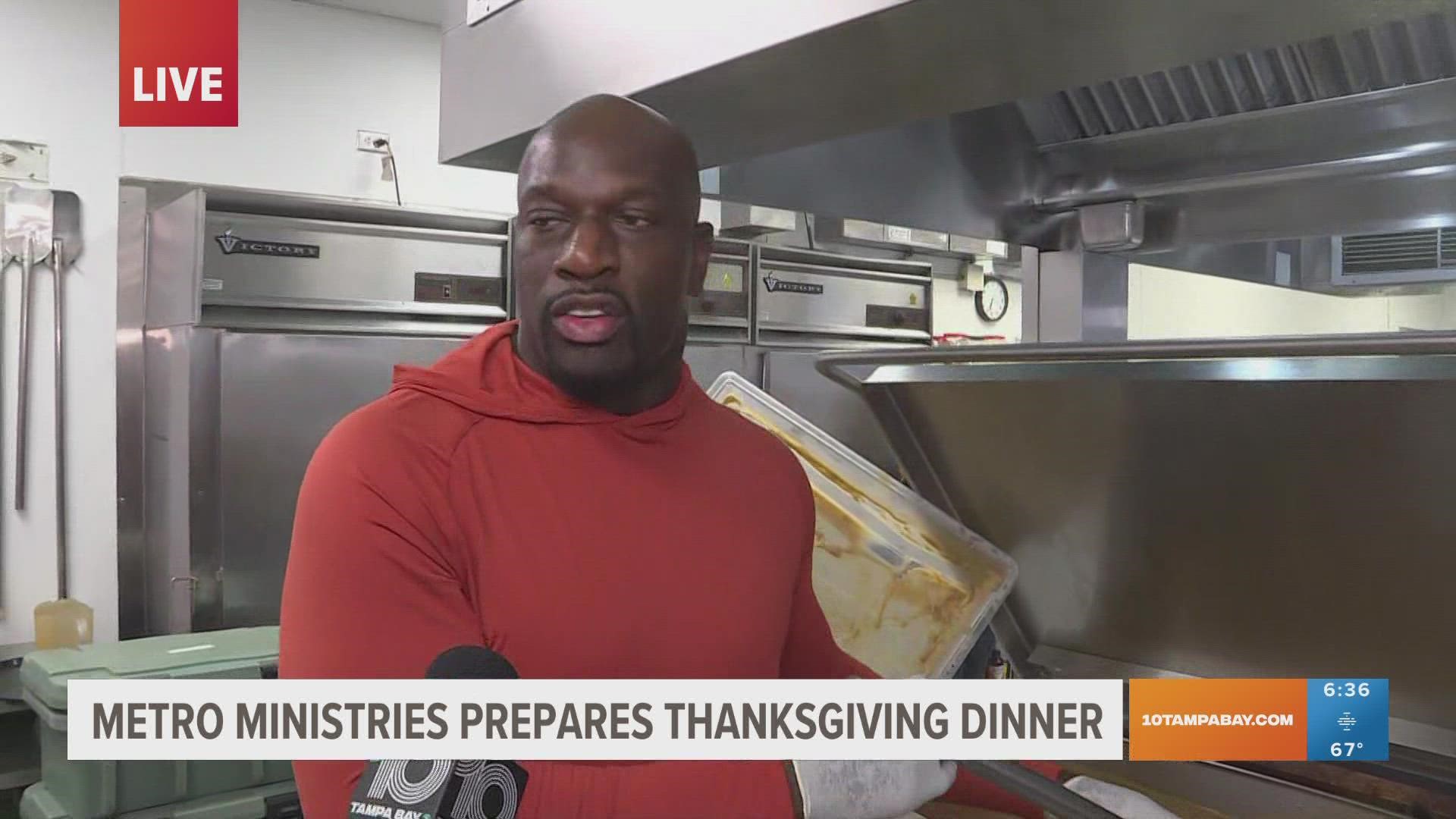 Metropolitan Ministries is providing more than 10,000 meals to Tampa Bay area families who need them most on Thanksgiving.