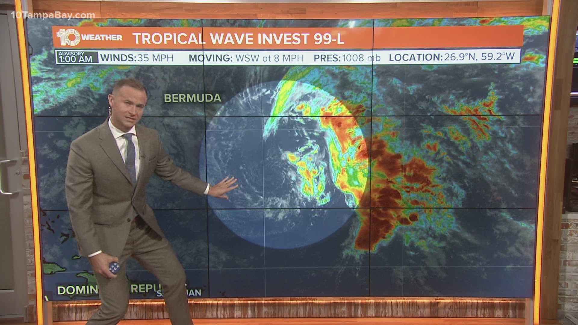 Tracking the tropics: Invest 99L could develop.