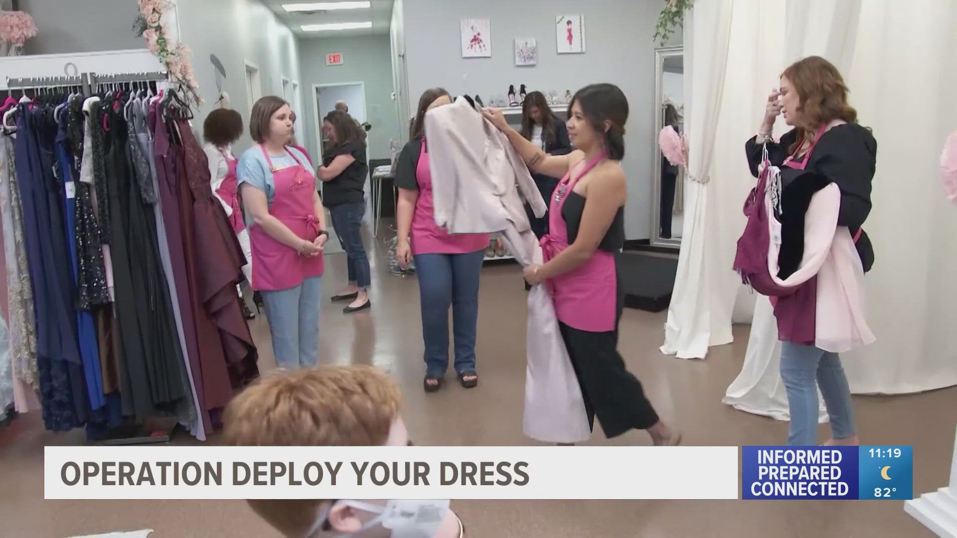 Operation Deploy Your Dress opens a pop-up boutique in Florida to offer free gowns to military families for the 250th celebrations.