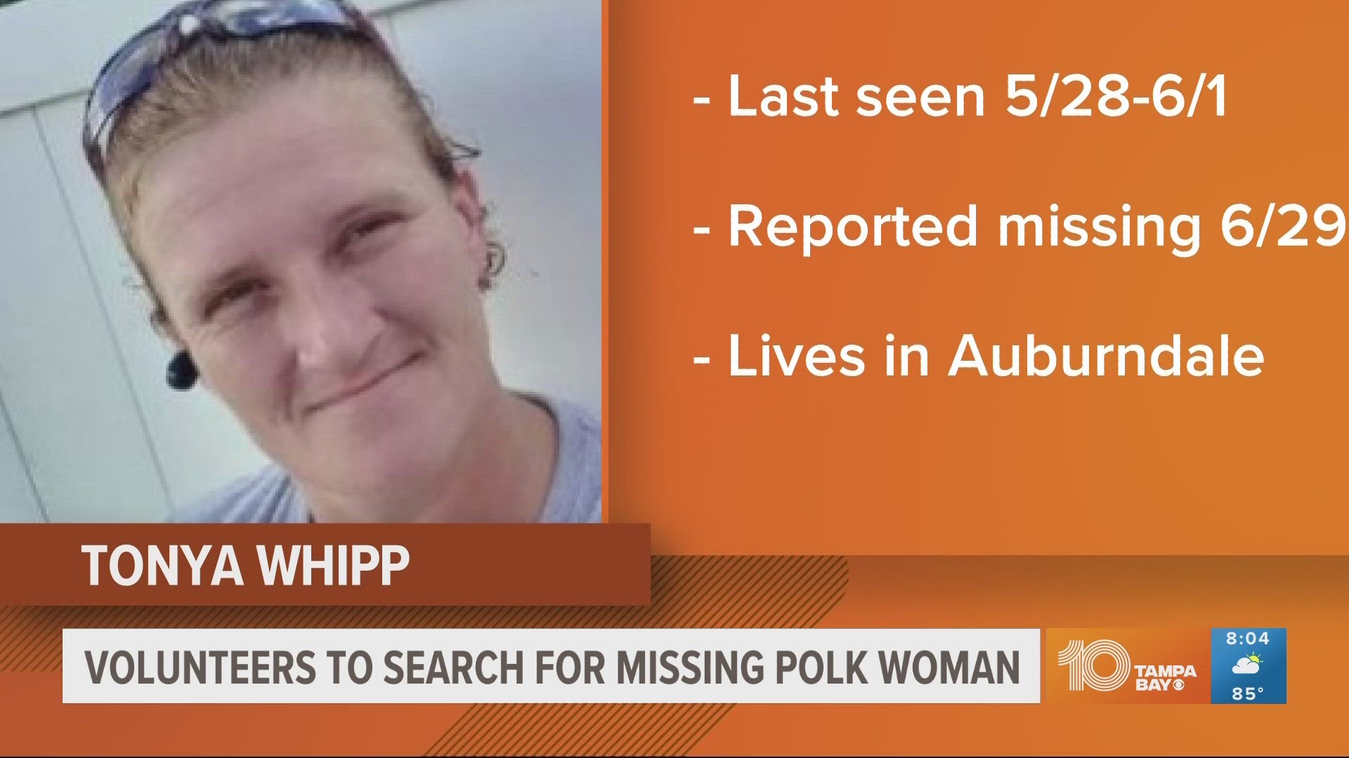 Tonya Lee Whipp was last seen two months ago.