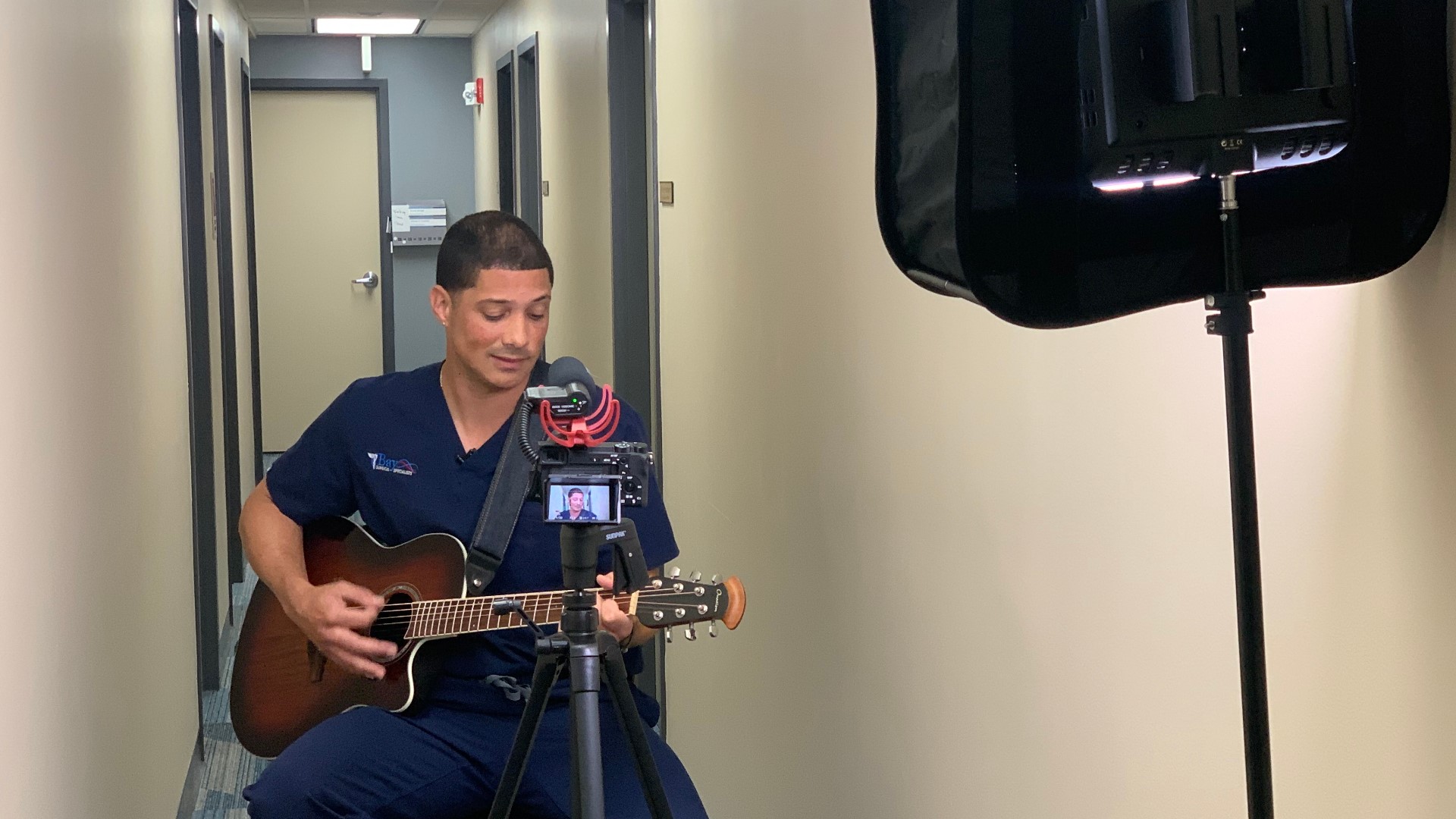 Dr. Jamii St. Julien performed Bill Withers' iconic song from the hallway of St. Anthony's Hospital in downtown St. Petersburg the day after Withers died.