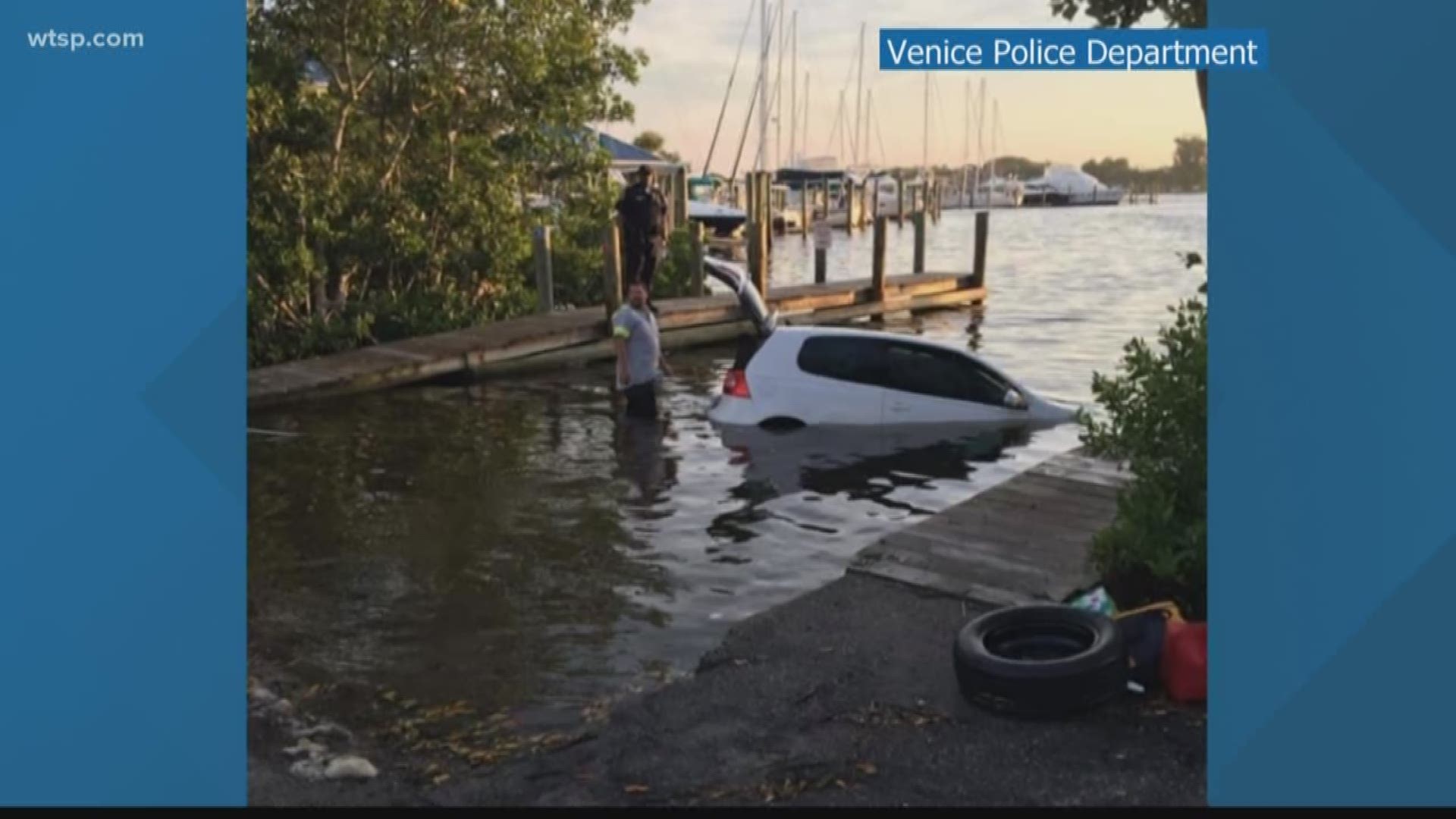 The kayaker was near the Higel Boat Ramp when he noticed the SUV and then saw a woman inside.