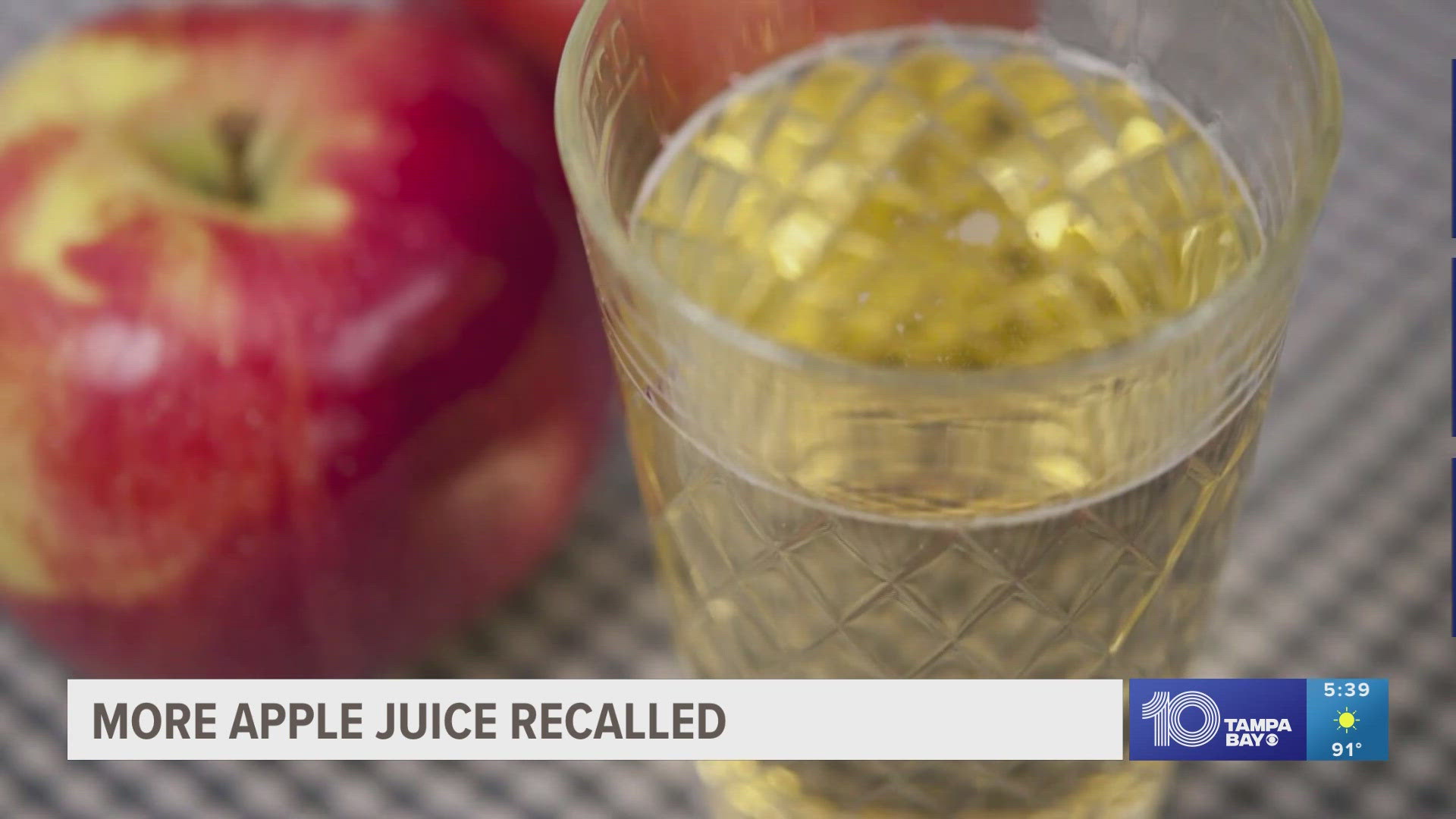 The recall, which originally covered only some apple juice sold at Walmart, now includes several brands sold at multiple retailers.