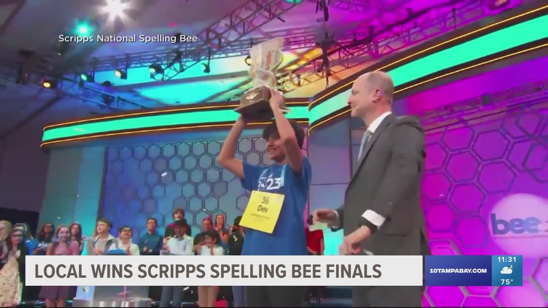 The 14-year-old won a $50,000 cash prize after coming out on top.