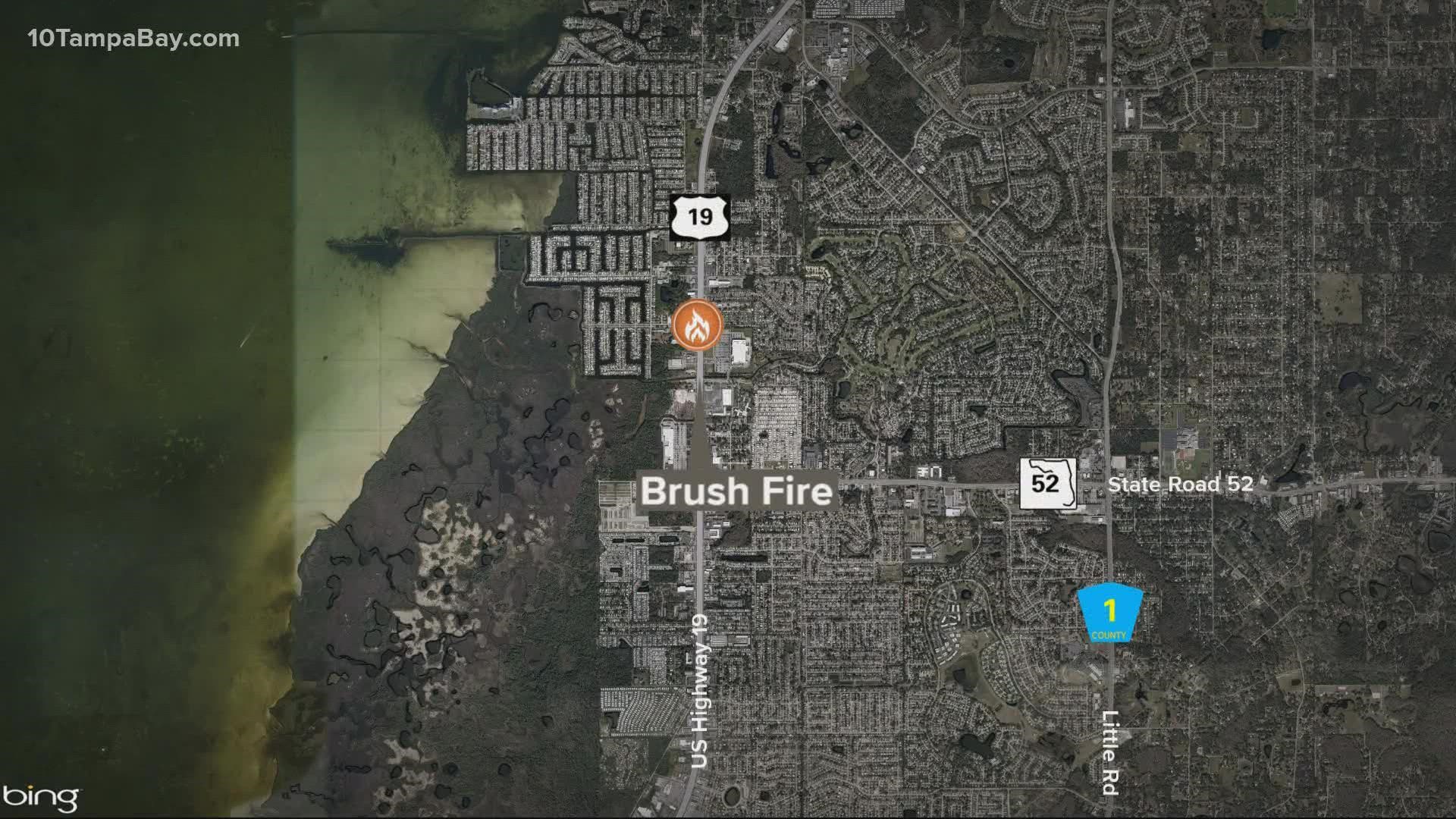 Nearby residents in Hudson, Florida, can expect to see smoke.