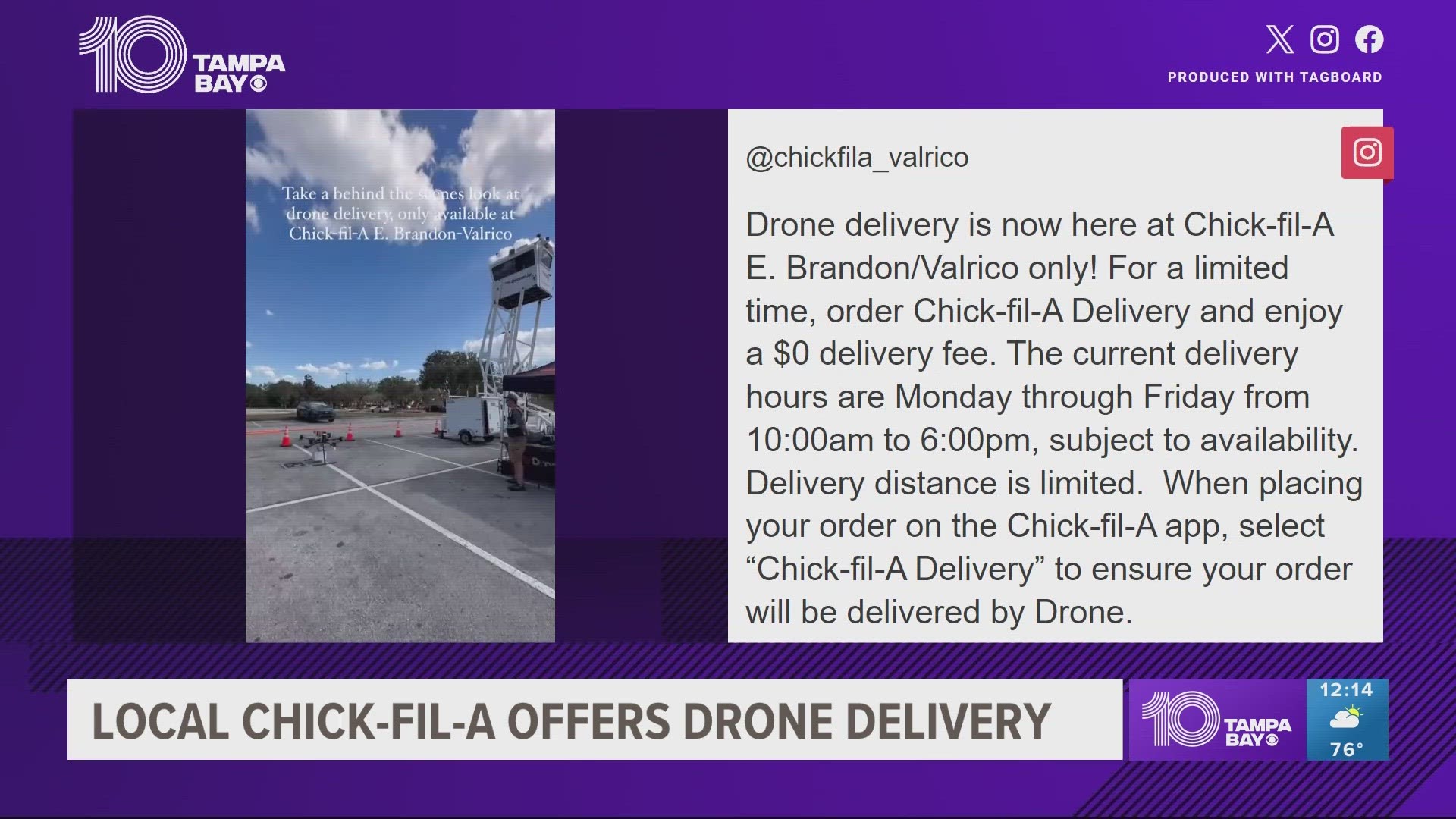 Drones Deliver Chick-fil-A Orders in Tampa Bay