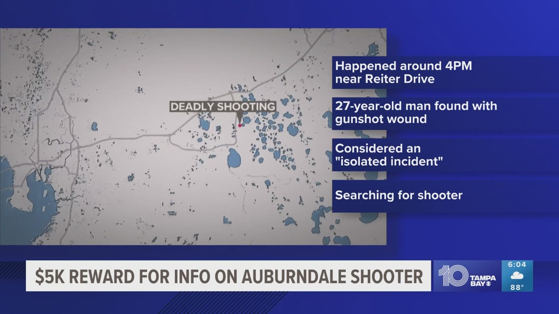 $5,000 award for information on Auburndale shooter | wtsp.com