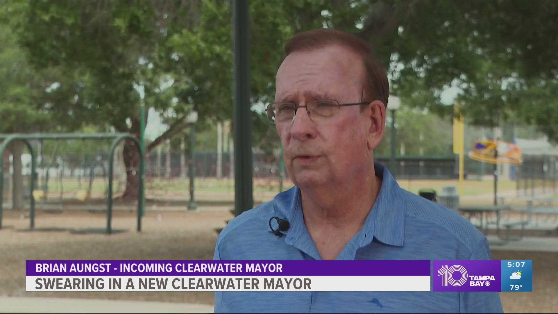 Clearwater city commissioners selected Brian Aungst to fill the seat left open by the now-former Mayor Frank Hibbard.