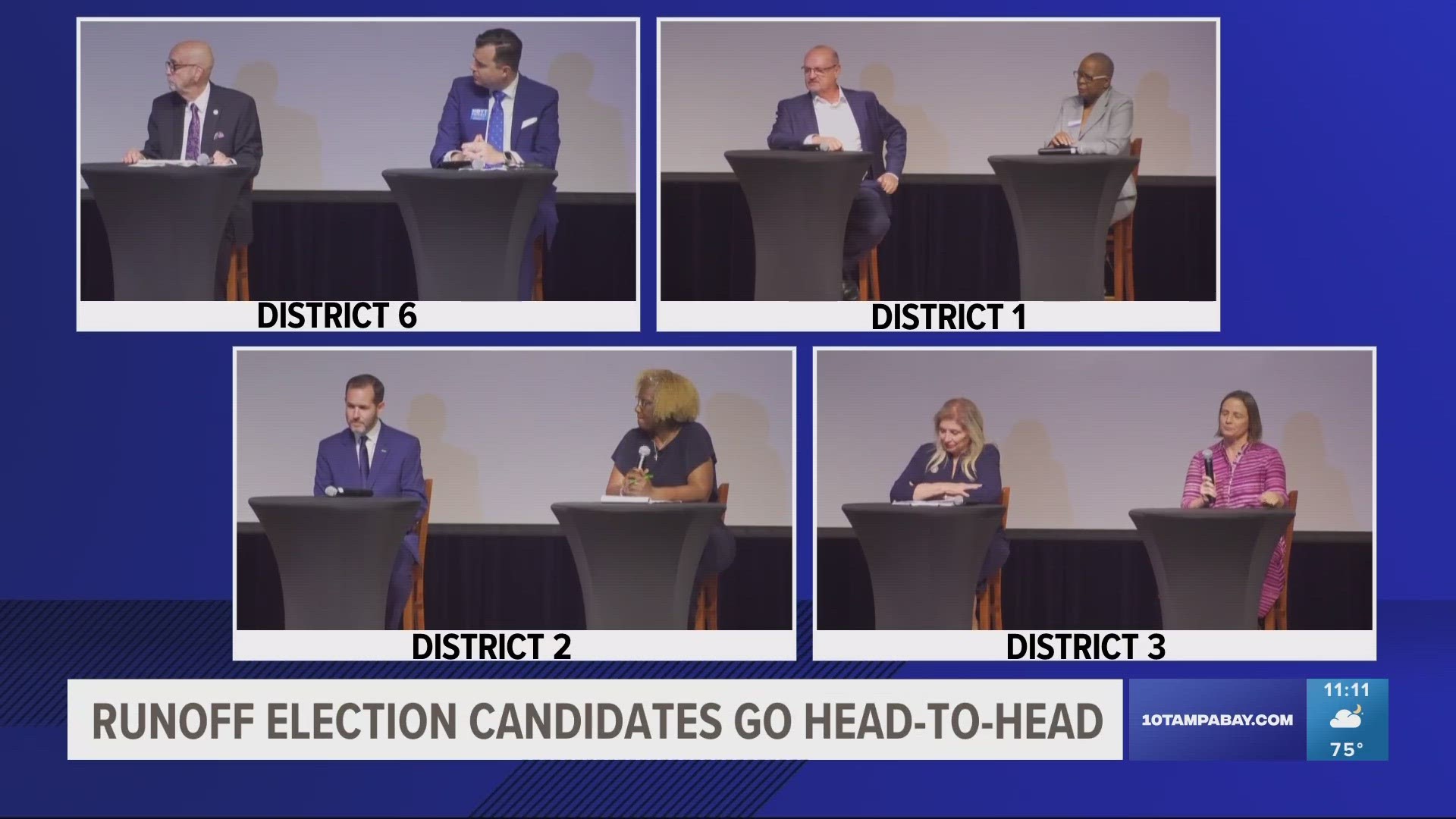 Candidates were able to hear from the millennial demographic, the business community, and Tampa voters.