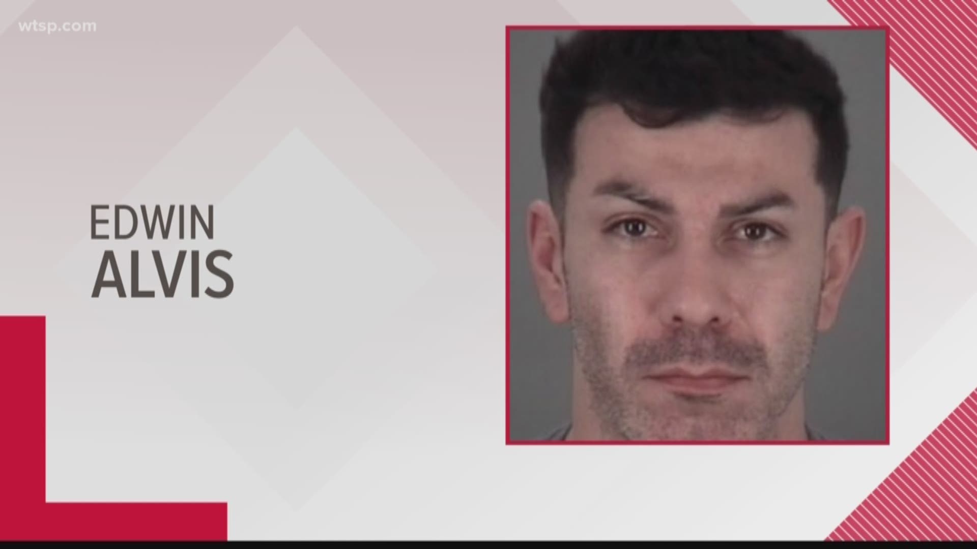 Edwin Alvis is accused of lifting up the teen's shirt and putting his hand down her pants after she was given a sedative.