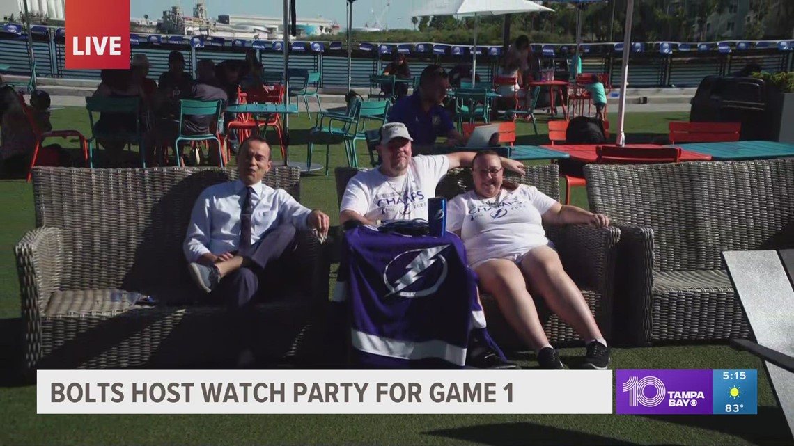 Tampa Bay Lightning host watch party for Game 1 of first round in the NHL playoffs