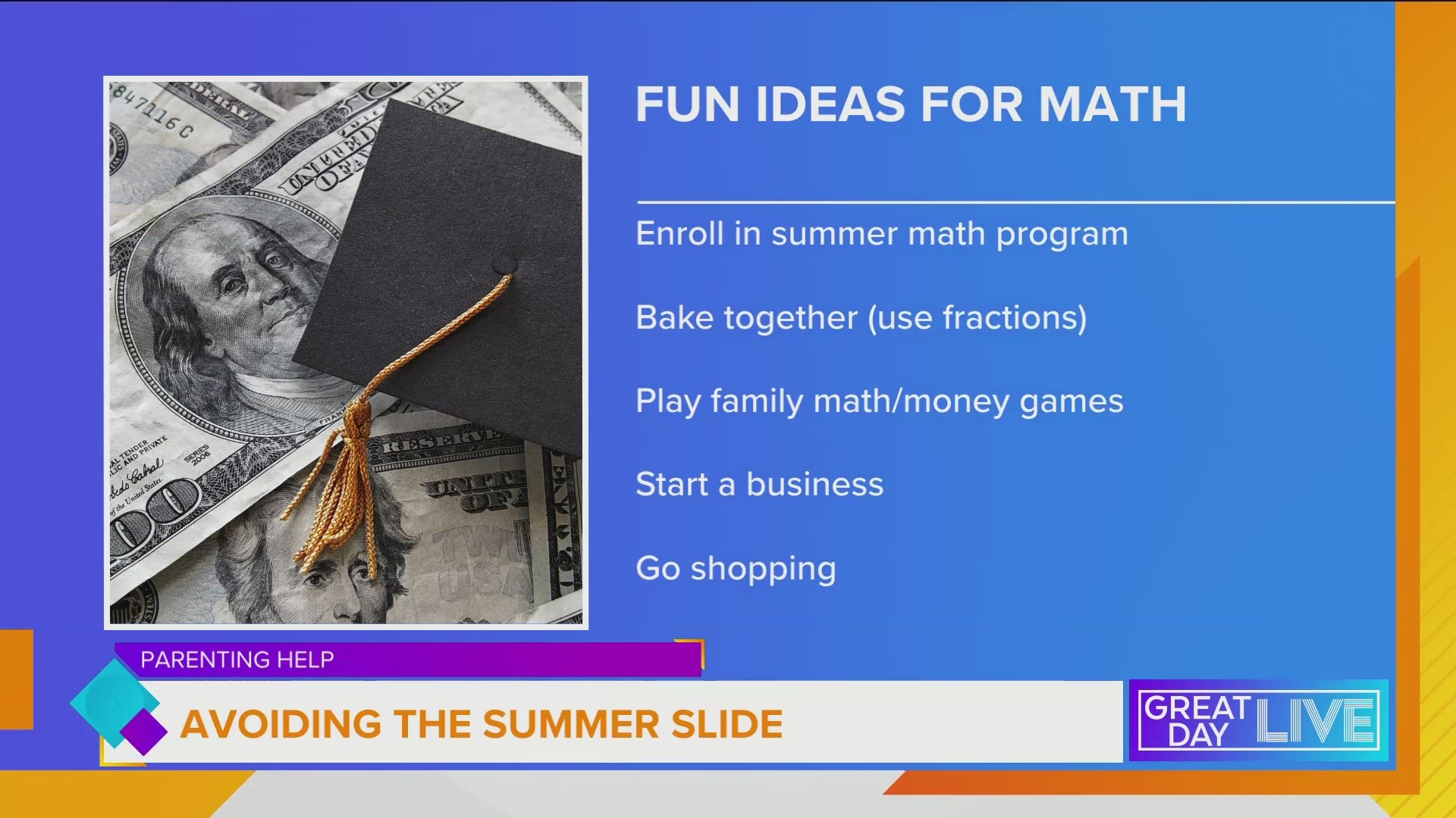 Melissa David from Mathnasium in Largo shares tips on how to make Math fun this summer.