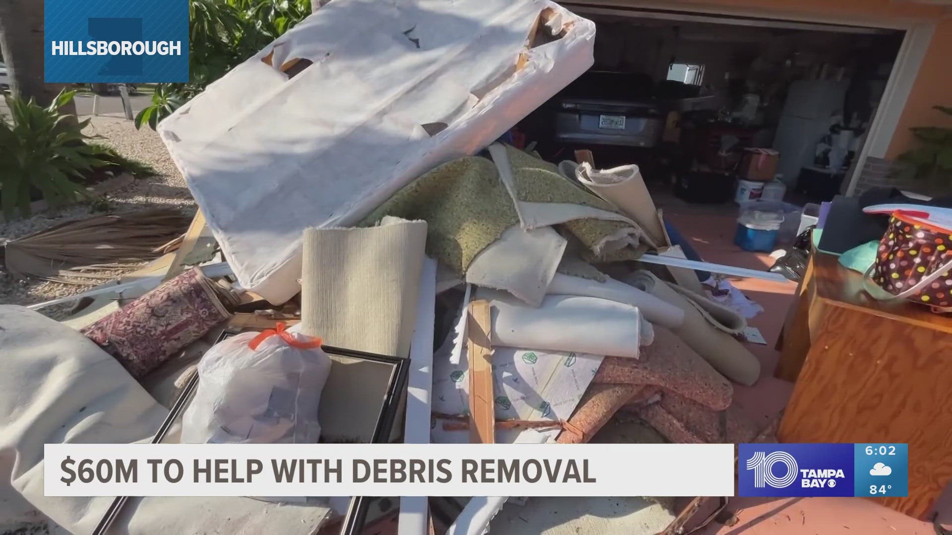 So far, county leaders say they've collected 5,000 cubic yards of debris from hurricanes Helene and Milton.