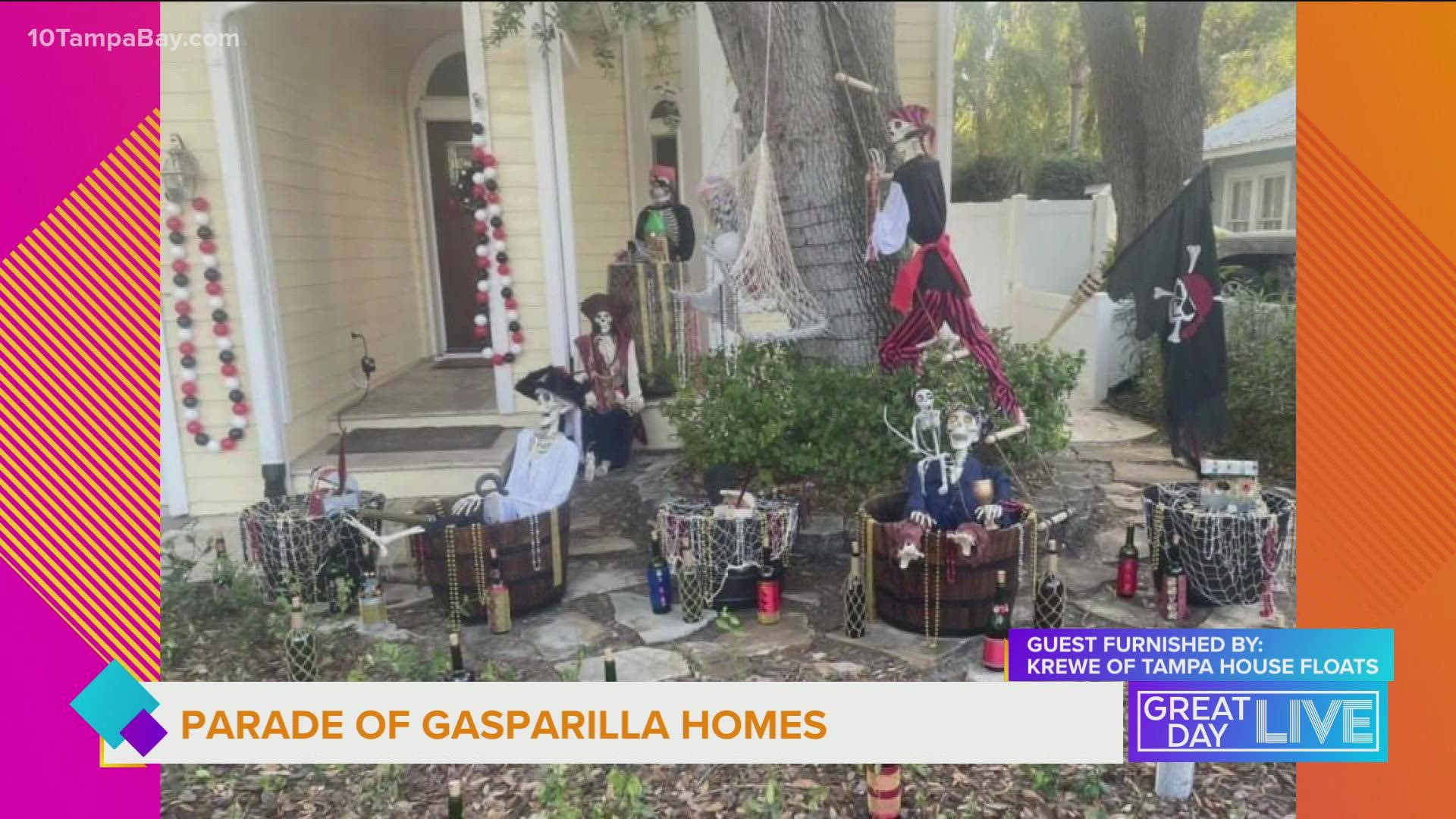 Don’t like the crowds at Gasparilla? Get in the pirate spirit with a walking tour of decorated house floats.