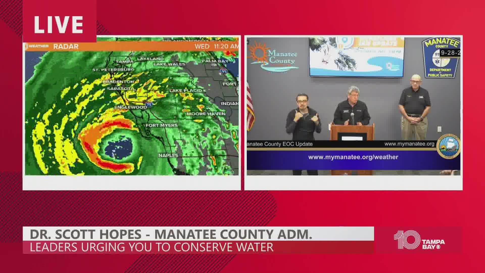 Manatee County officials warn residents to not drink uncertain water. They suggest sticking to bottled water.