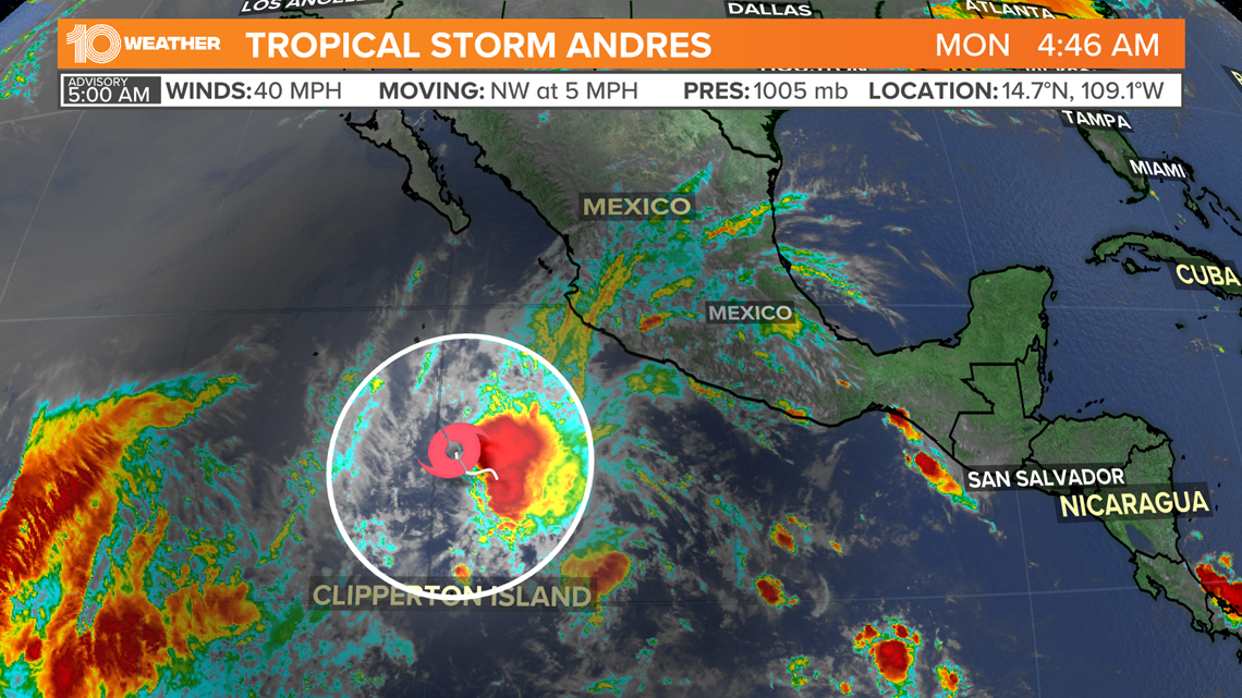 Tropical Storm Andres forms in the eastern Pacific | wtsp.com