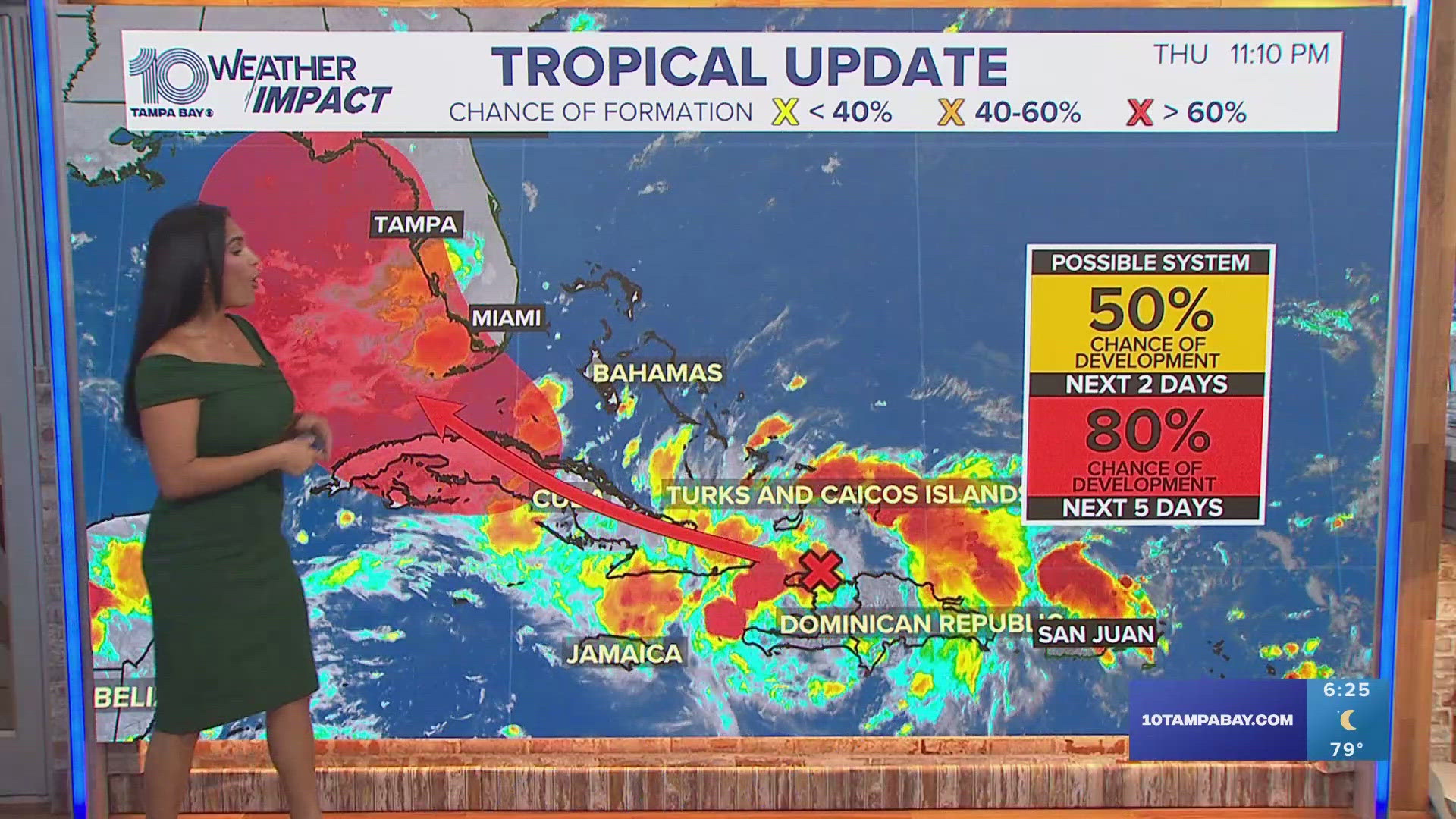 NHC is monitoring a broad disturbance near Cuba that could develop near Florida this weekend or early next week.