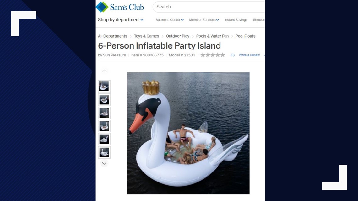 Sam's club inflatable store swan