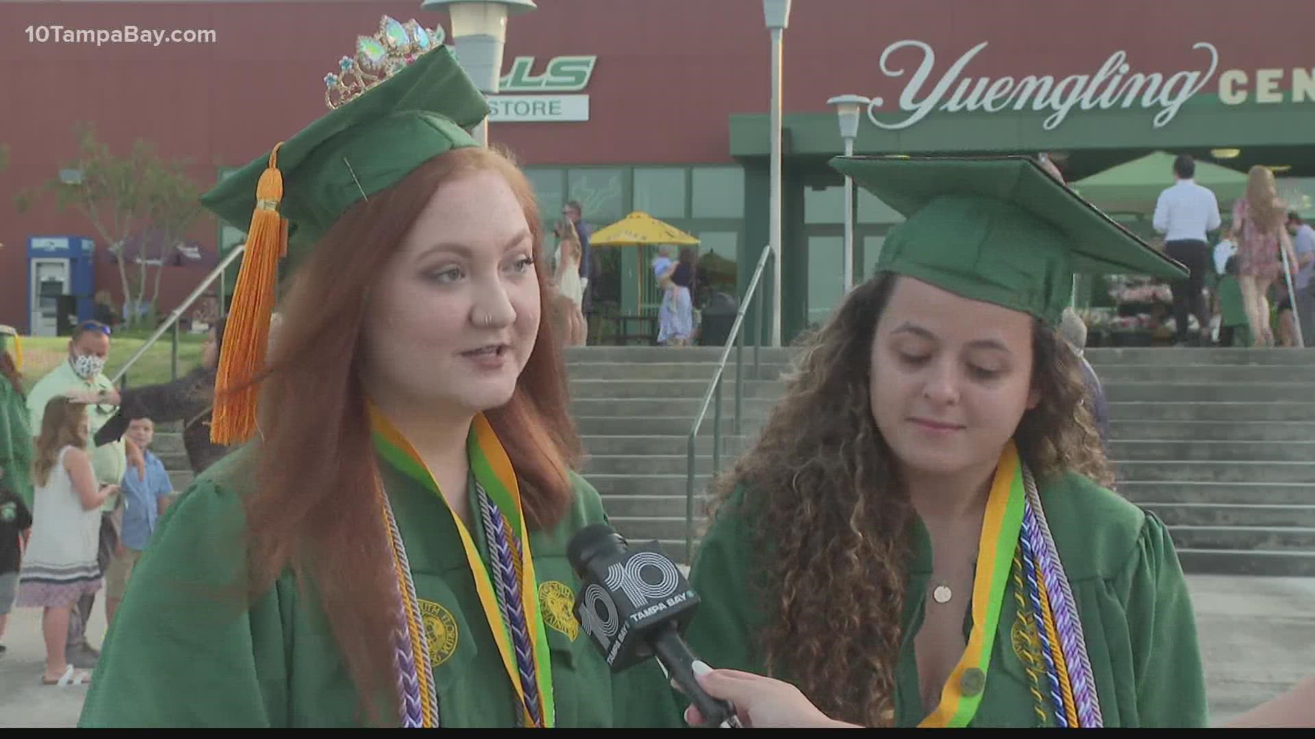 COVID-19 canceled graduations across the country over the last 2 years; USF holds a ceremony to celebrate those who weren't able to previously walk across the stage.