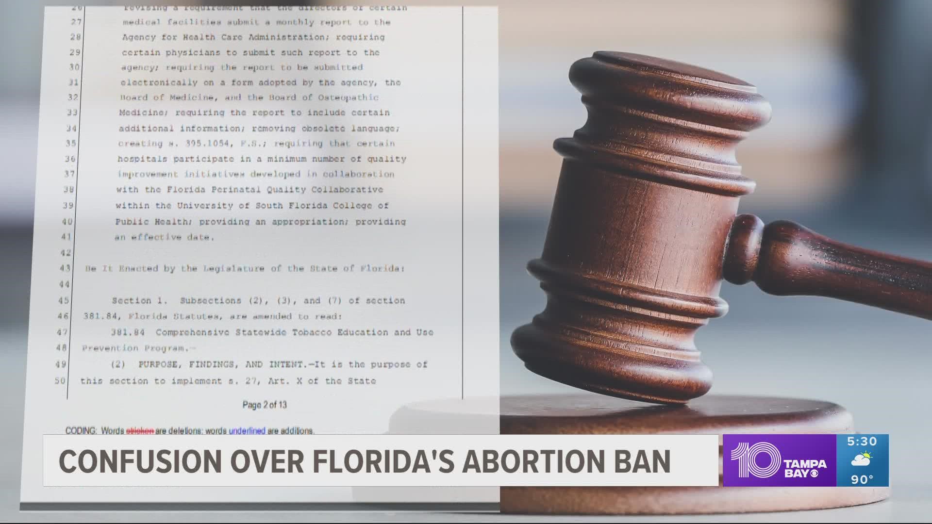 Florida's new 15-week abortion ban doesn't explicitly lay out what classifies a fatal fetal abnormality.