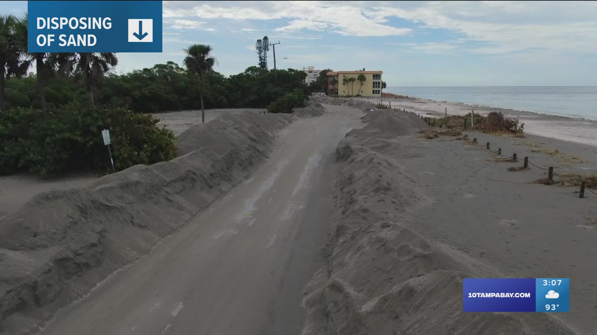 Only clean sand can be returned to beaches.