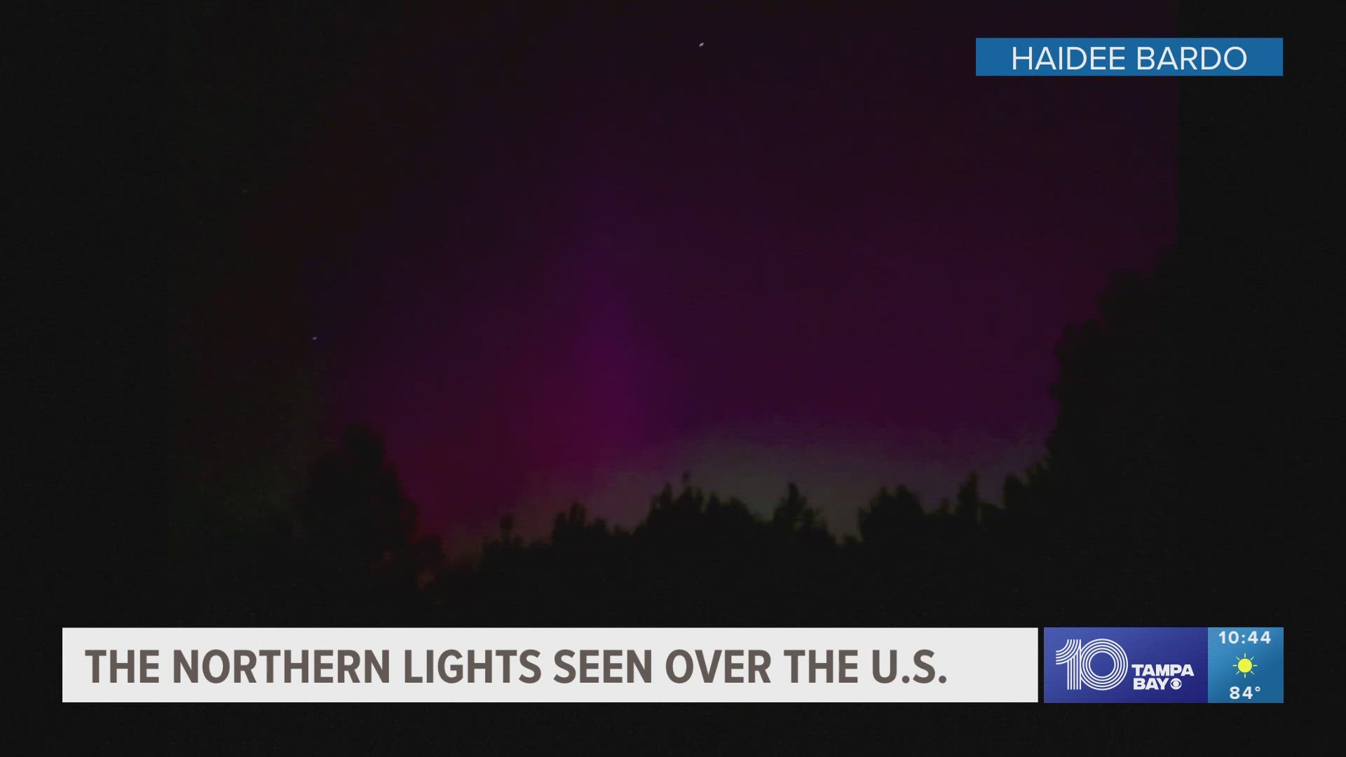 Floridians across the state saw the Northern Lights due to a strong geomagnetic storm.