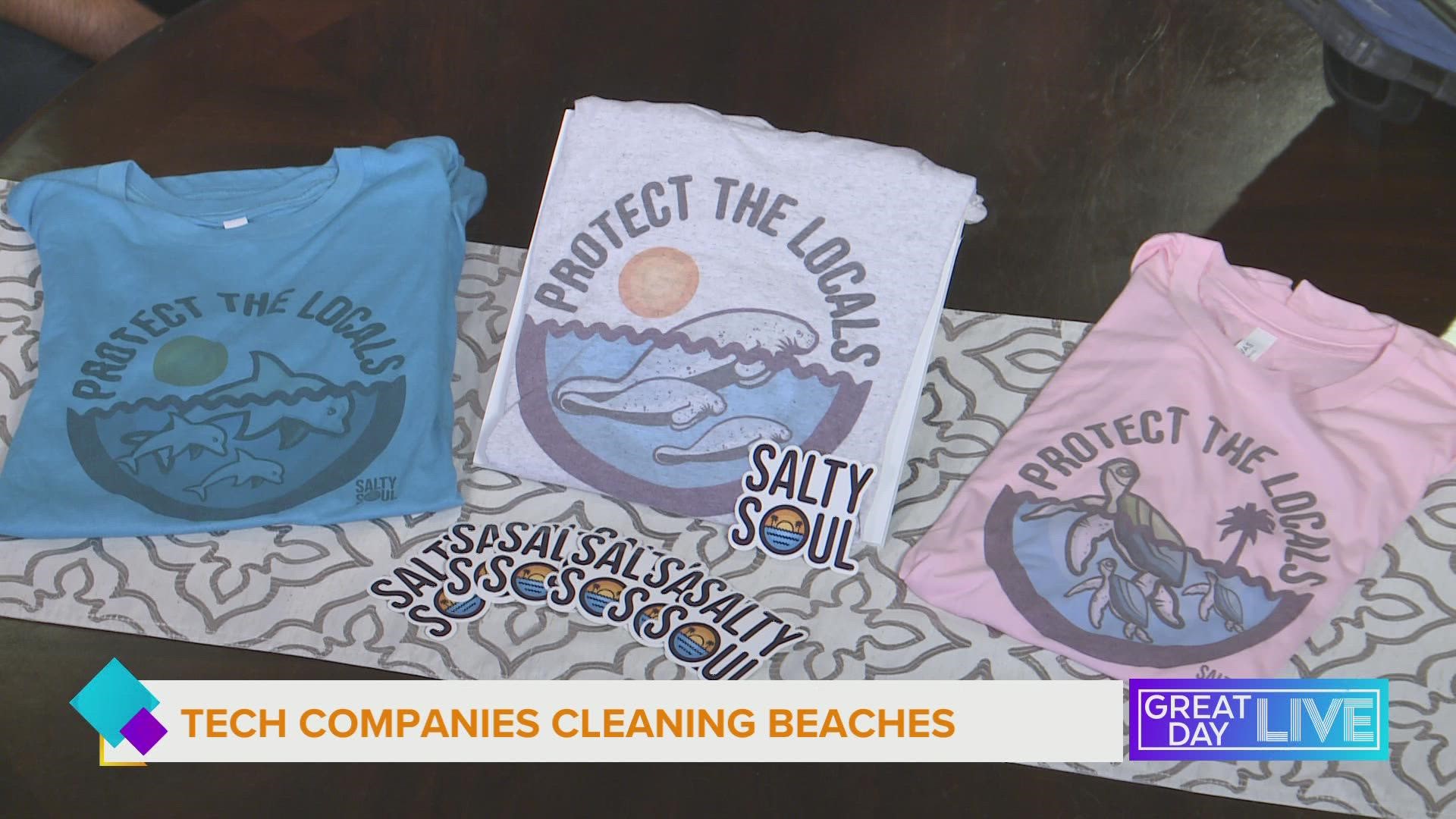 Tech Companies Cleaning Beaches