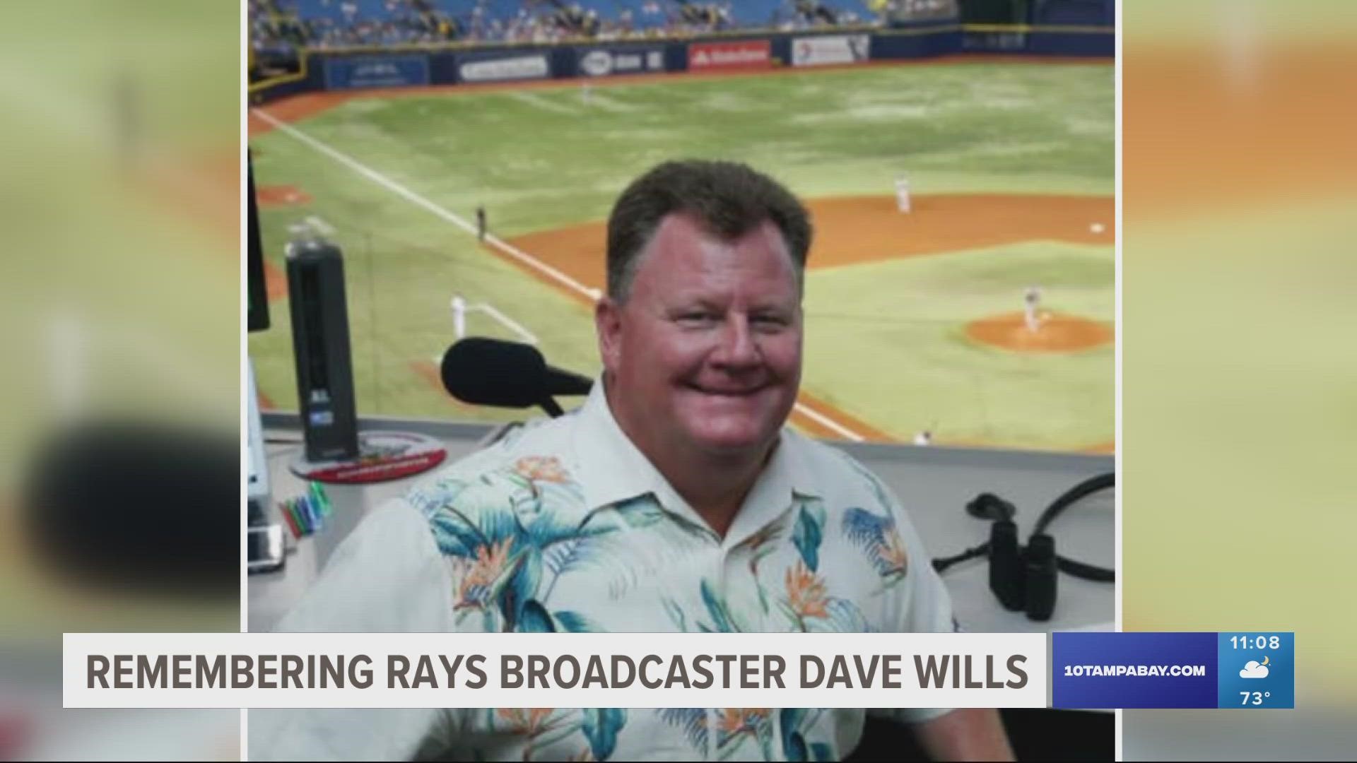 The Rays said there will be no radio broadcast in Sunday's spring training game against the Orioles in honor of Dave Wills.