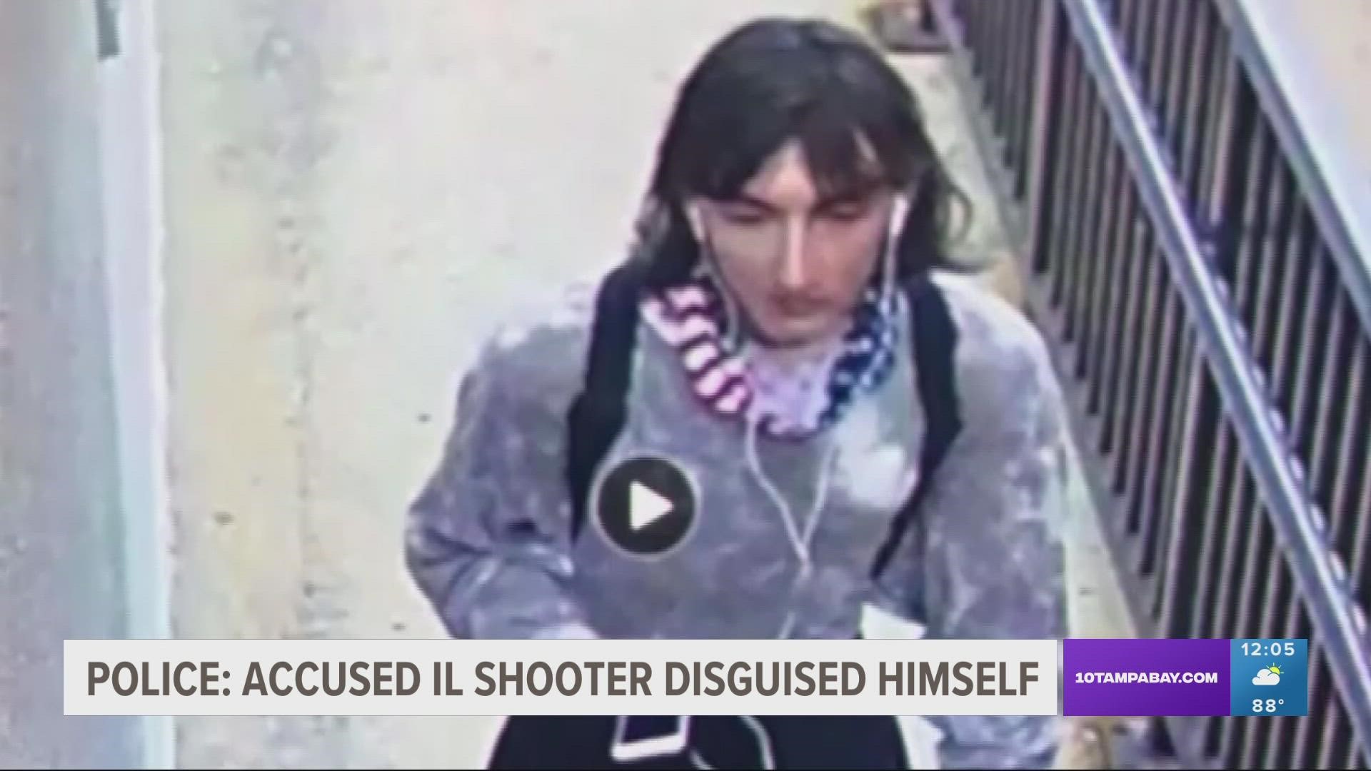 Police said the gunman evaded initial capture by dressing as a woman and blending into the fleeing crowd.