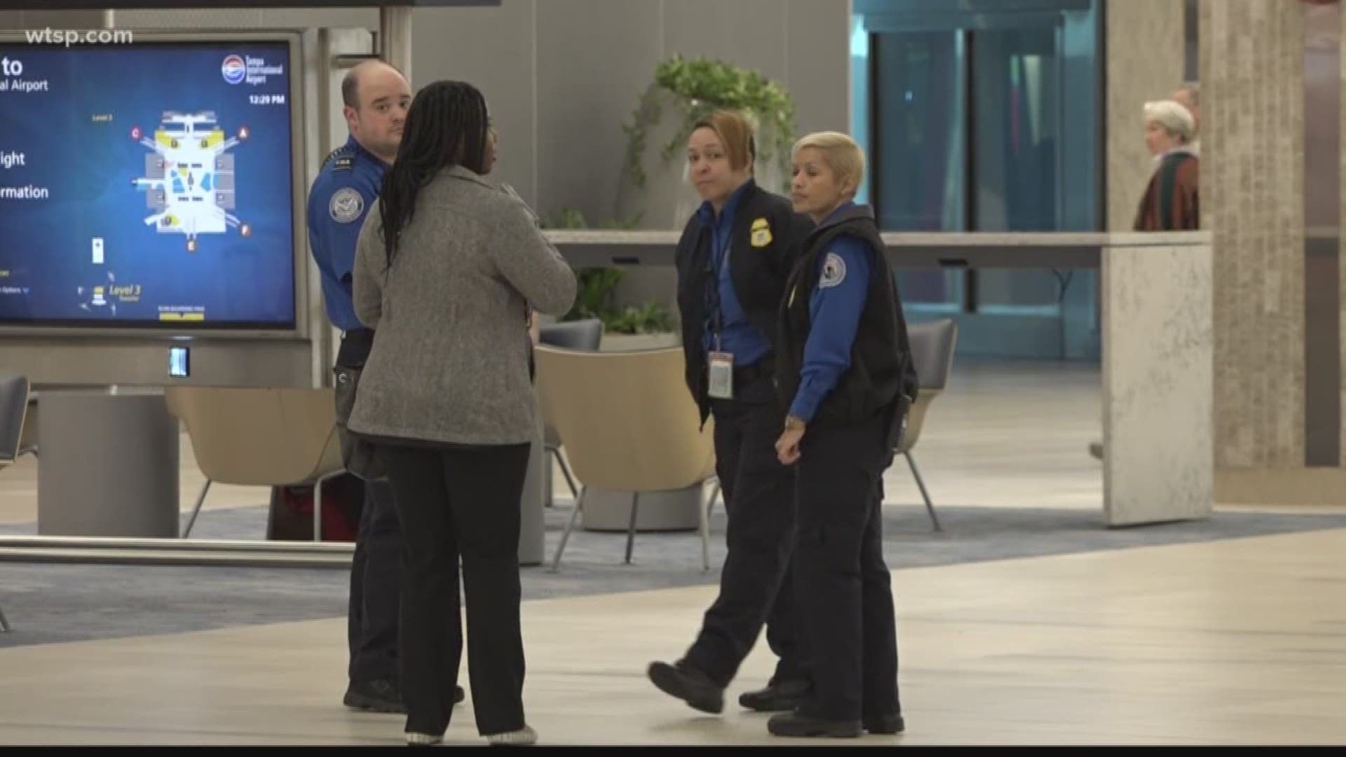 Morale had dropped during the shutdown, said a TSA officer.